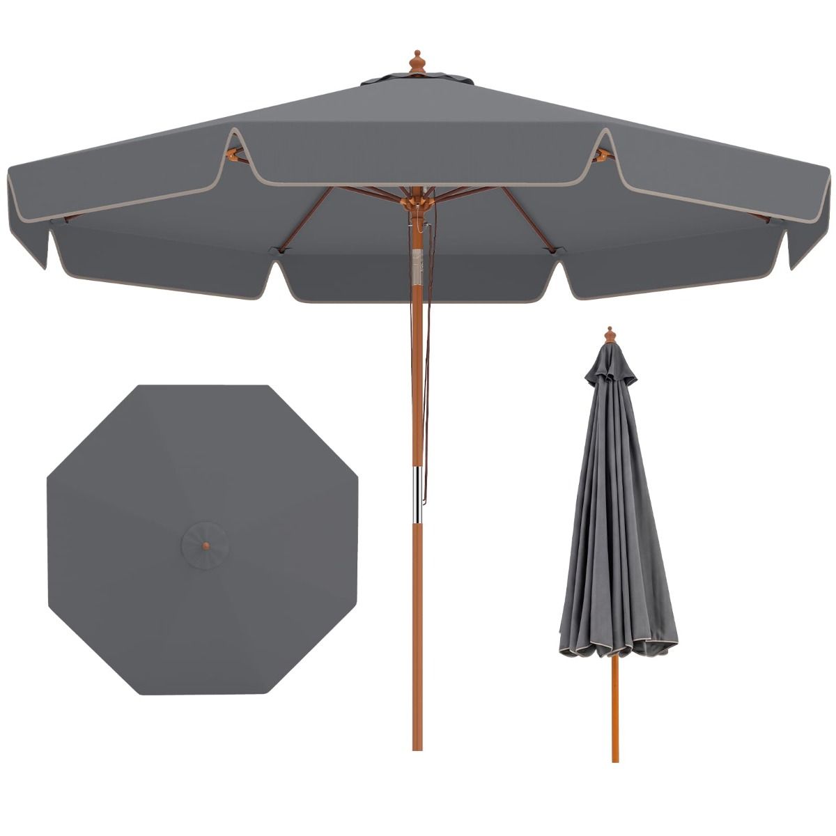Parasol ogrodowy z funkcją pochylenia
