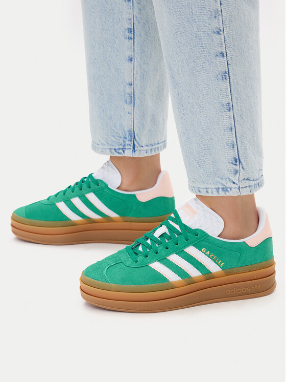 adidas Sneakersy Gazelle Bold IH6455 Zielony