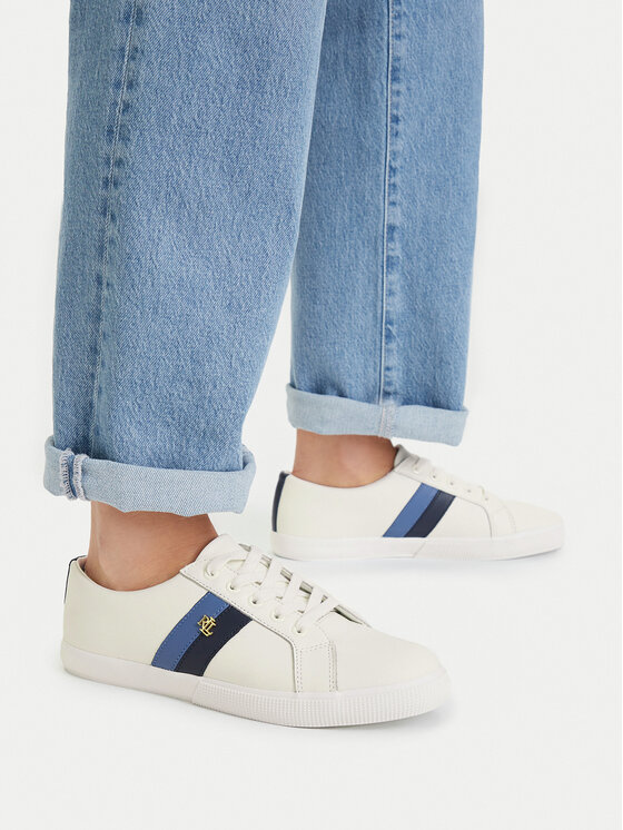 LAUREN RALPH LAUREN Sneakersy Janson II 802925365009 Biały