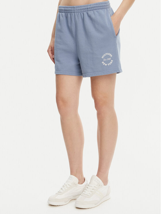 Tommy Hilfiger Szorty sportowe UW0UW05794 Niebieski Regular Fit