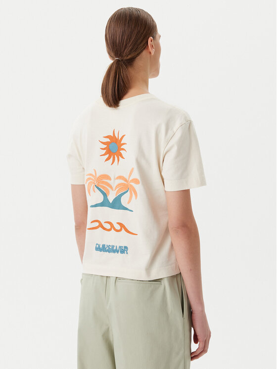 Quiksilver T-Shirt EQWZT03181 Beżowy