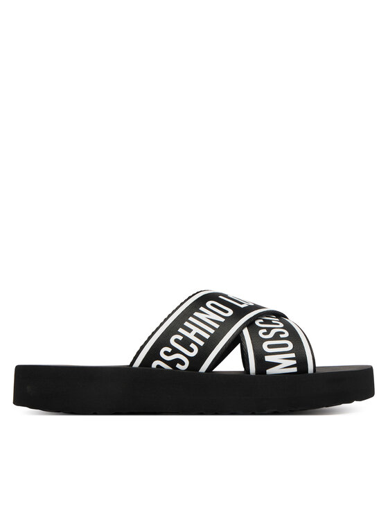 LOVE MOSCHINO Klapki JA28334G0OIX7000 Czarny