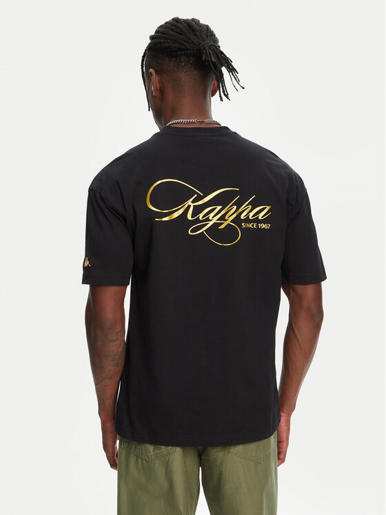 Kappa T-Shirt Norda 361Q6XW Czarny Regular Fit