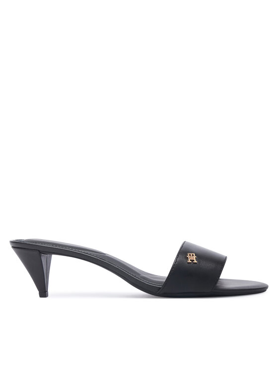 Tommy Hilfiger Klapki Th Mid Mule FW0FW09508 Czarny