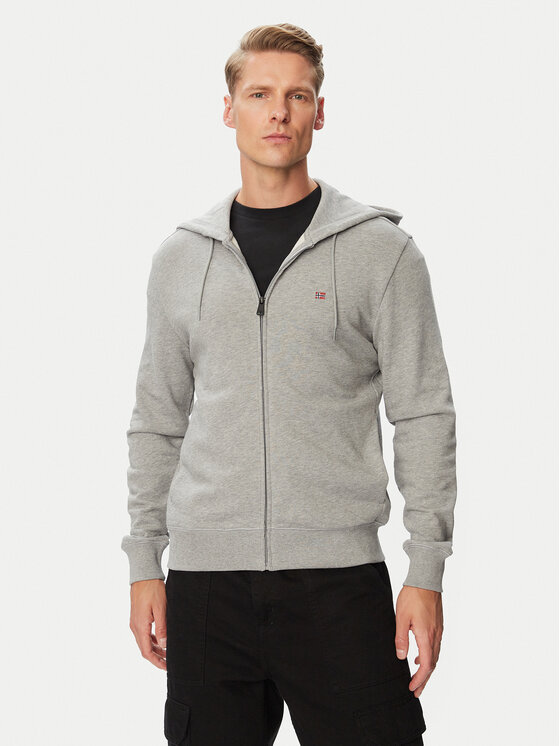 Napapijri Bluza Balis Fzh NP0A4HHV Szary Regular Fit