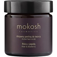 Mokosh Aktywny peeling do twarzy - Róża z jagodą