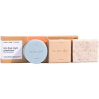 Unbottled Trio Bye Bye Plastique – Zestaw do pielęgnacji twarzy, ciała i włosów