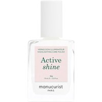 Manucurist Active Shine Icy - Lakier pielęgnacyjny, mleczny ze srebrzystą masą perłową