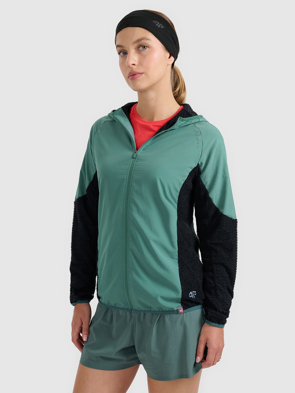 4F Bluza do biegania w terenie Primaloft Active damska - turkusowa L