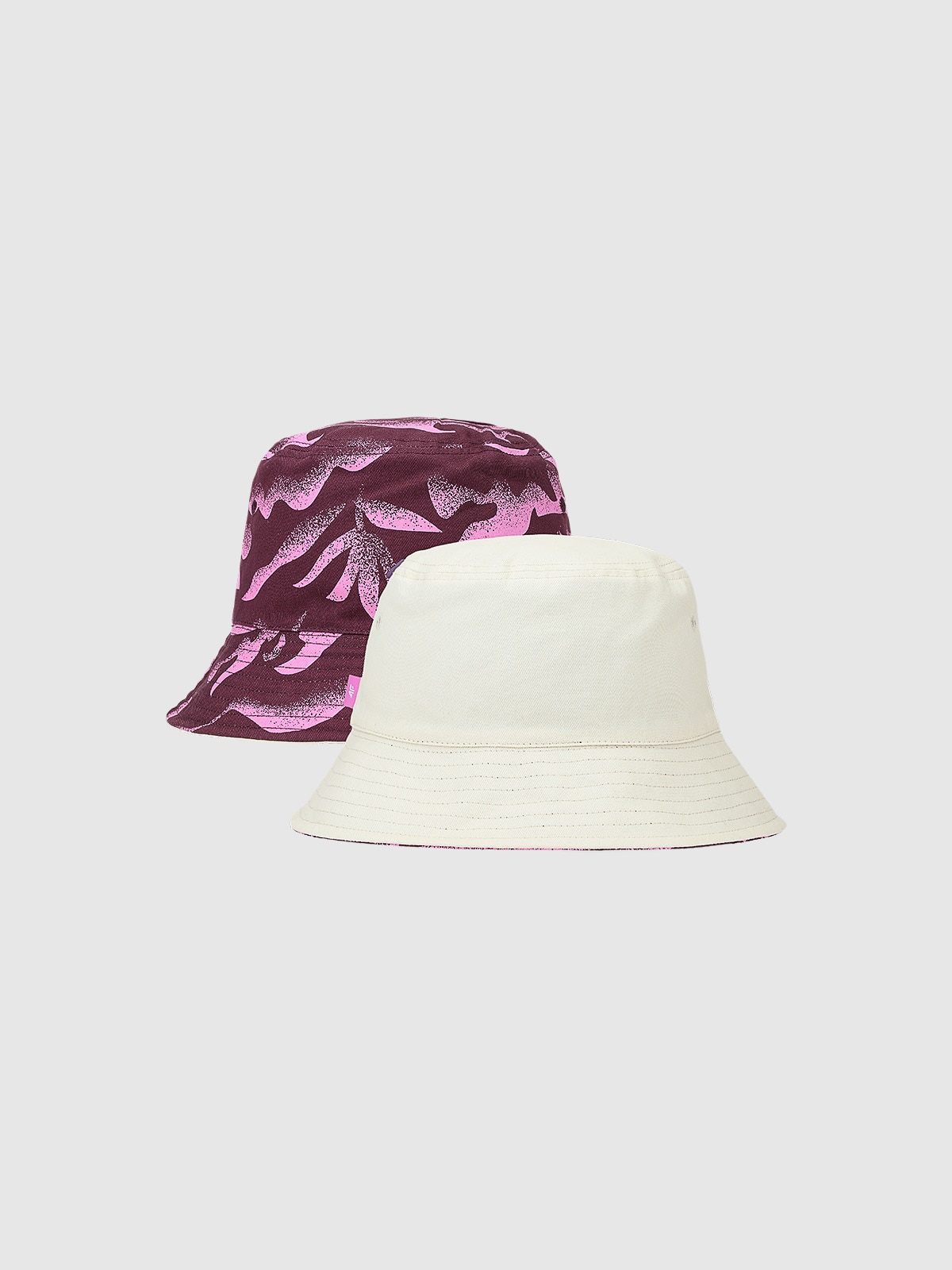 Kapelusz dwustronny bucket hat damski - multikolor XS/S