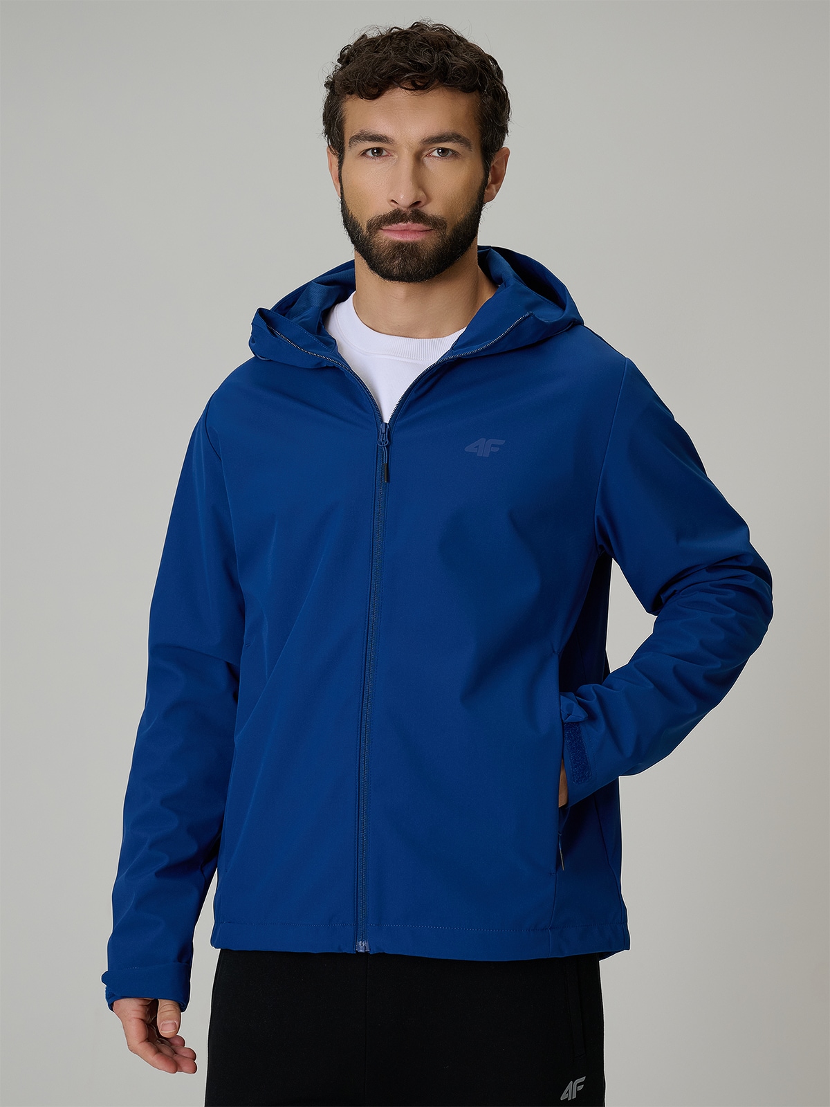 4F Kurtka softshell membrana 5000 męska - granatowa 3XL