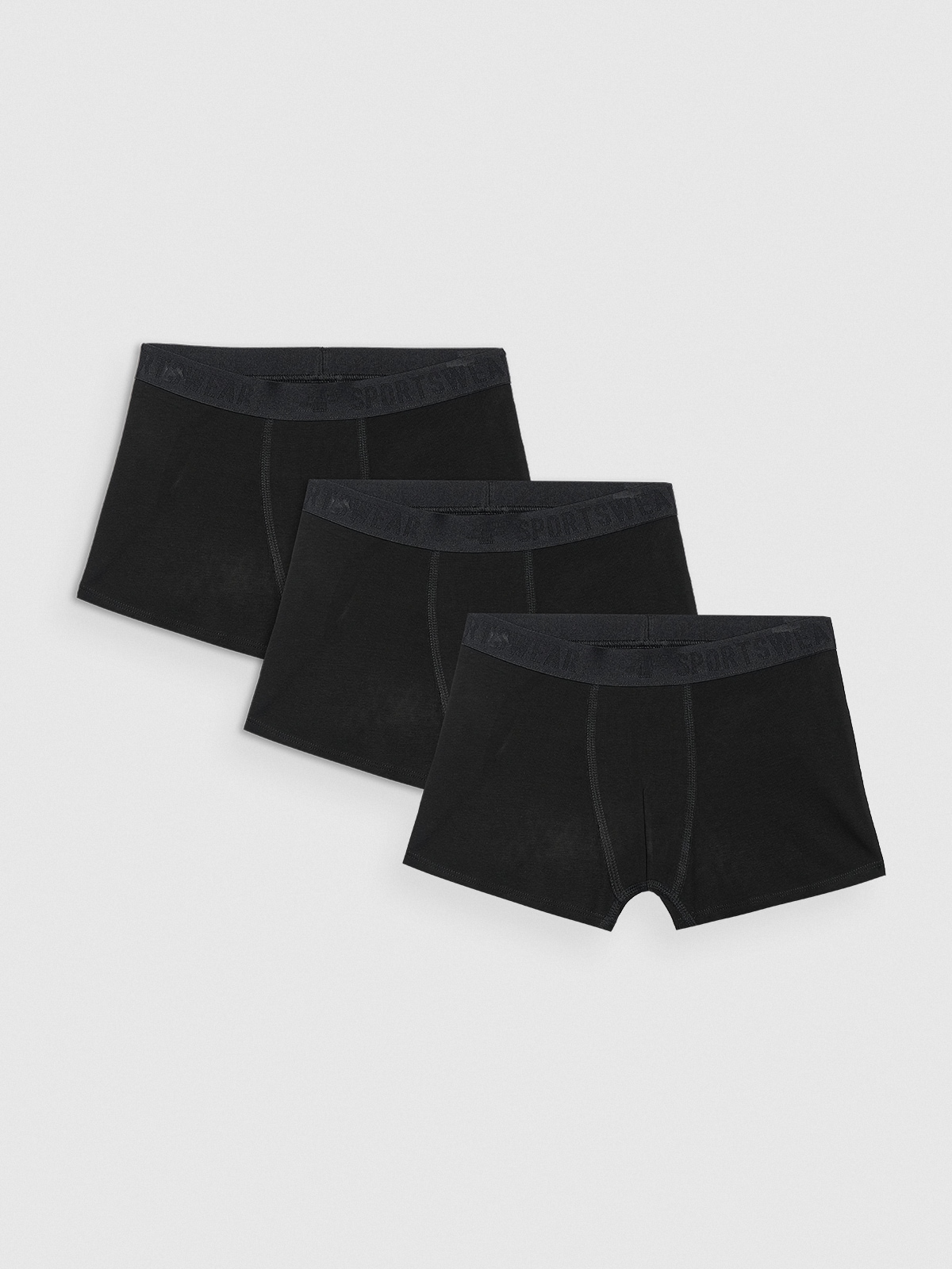 4F Bielizna bokserki (3-pack) chłopięce - czarne 122/128 (6-8 lat)