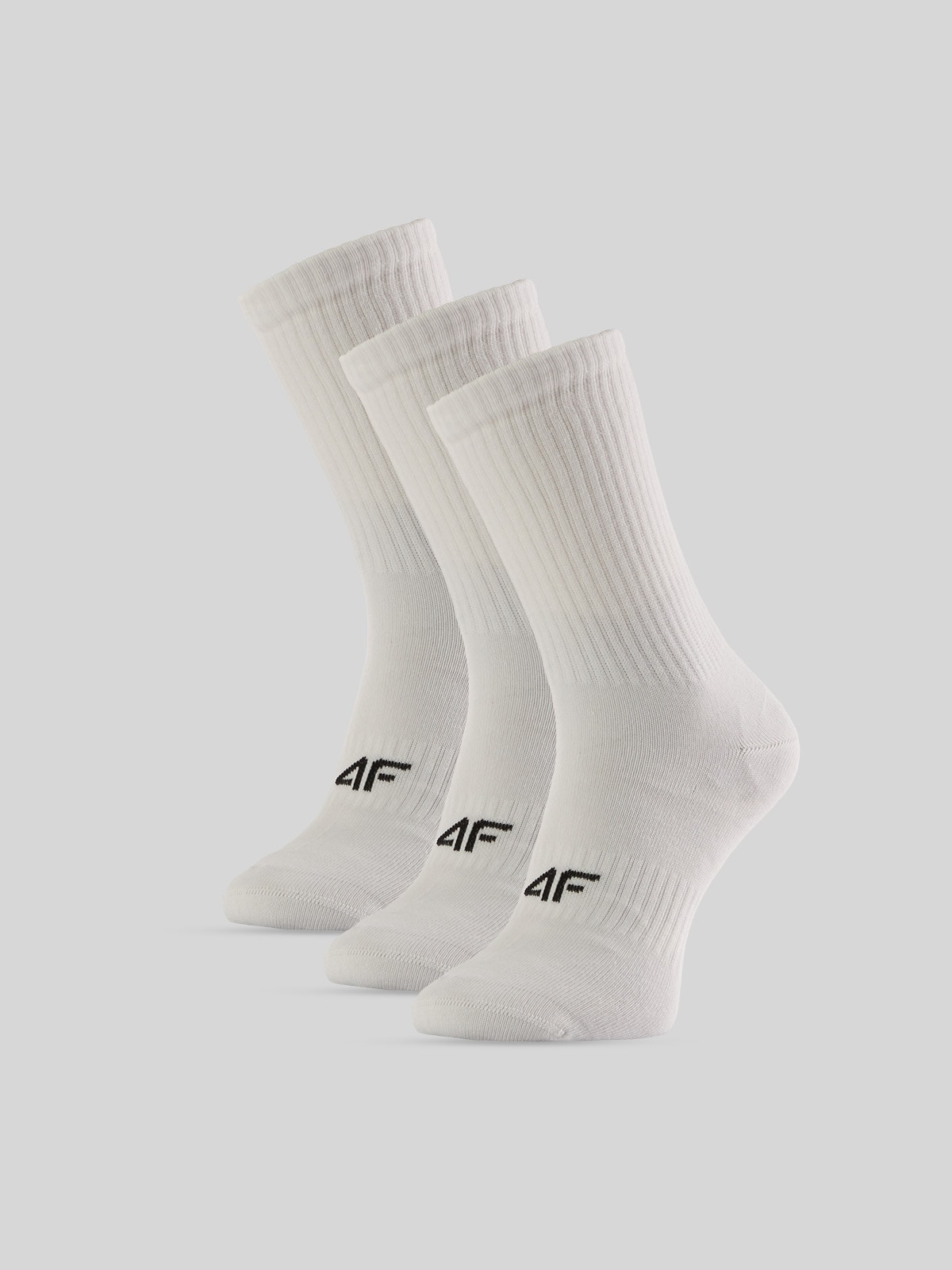 4F Skarpetki długie (3-pack) damskie - białe 35-38