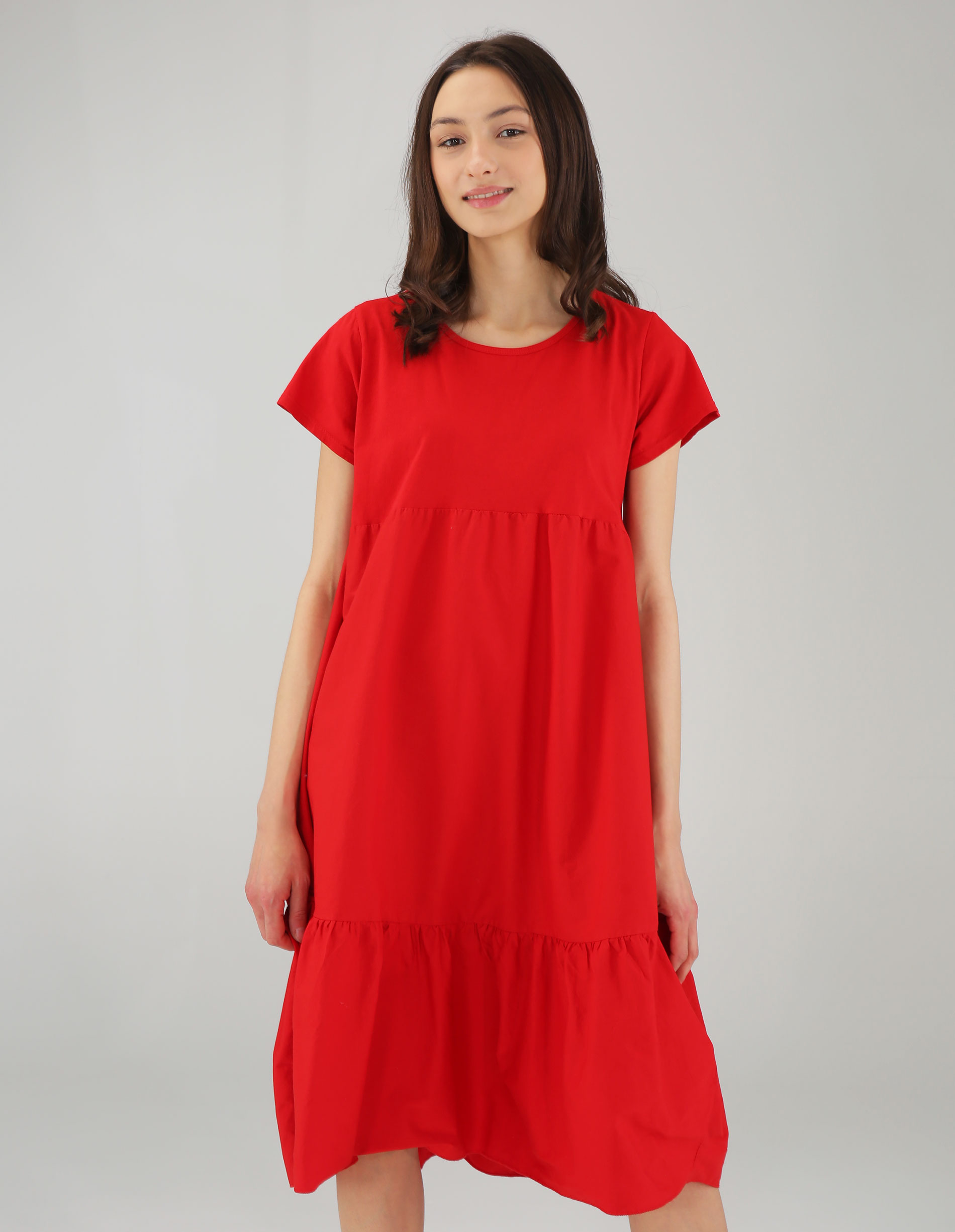 sukienka w kolorze czerwonym Unisono