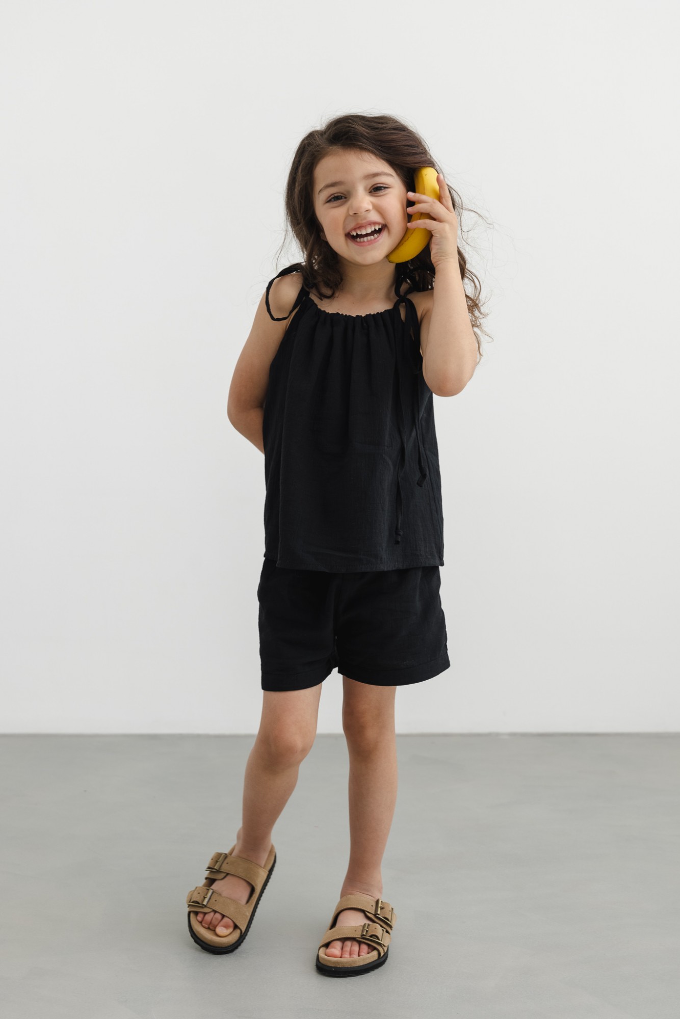 MINI spodenki BAWEŁNIANE w kolorze TOTALLY BLACK - WISSPER-116 - Marsala