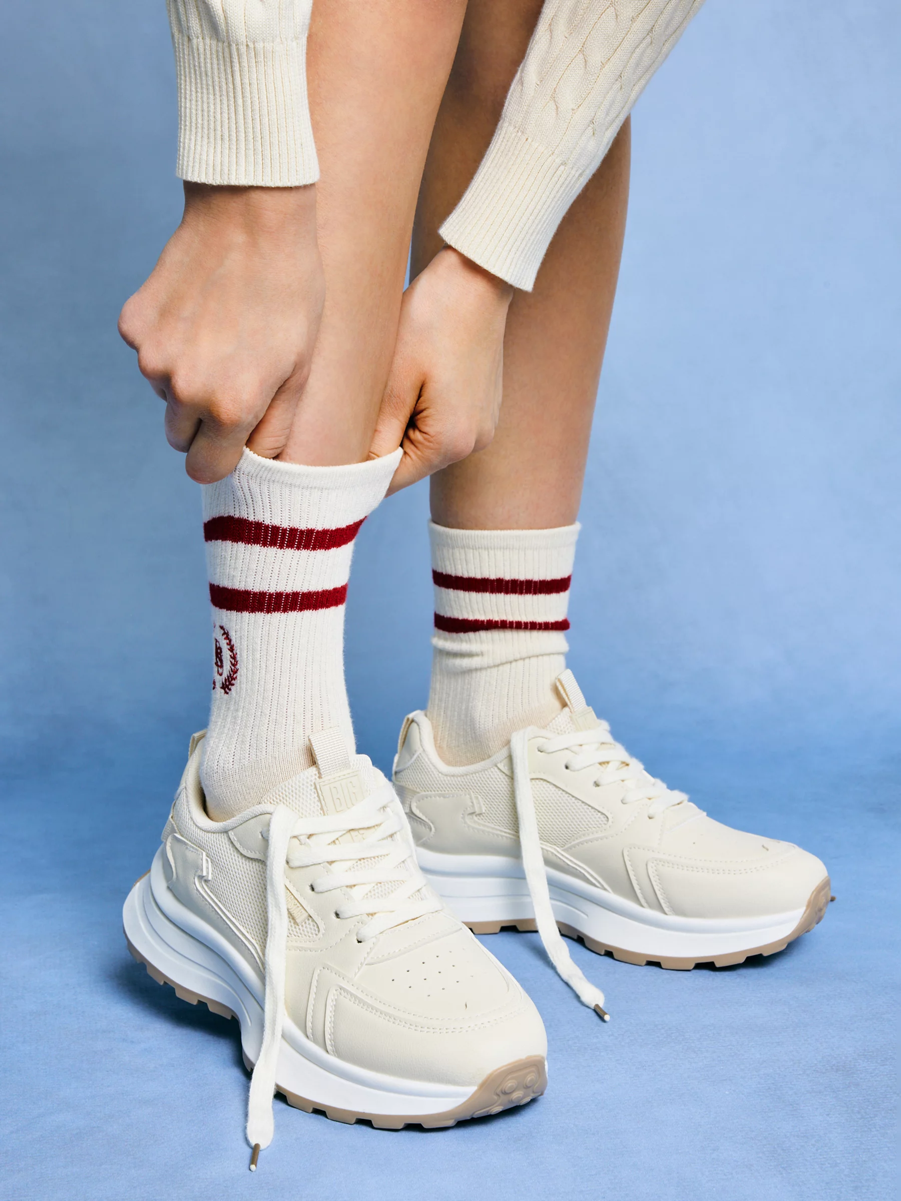 Sneakersy damskie beżowe TT274024 801