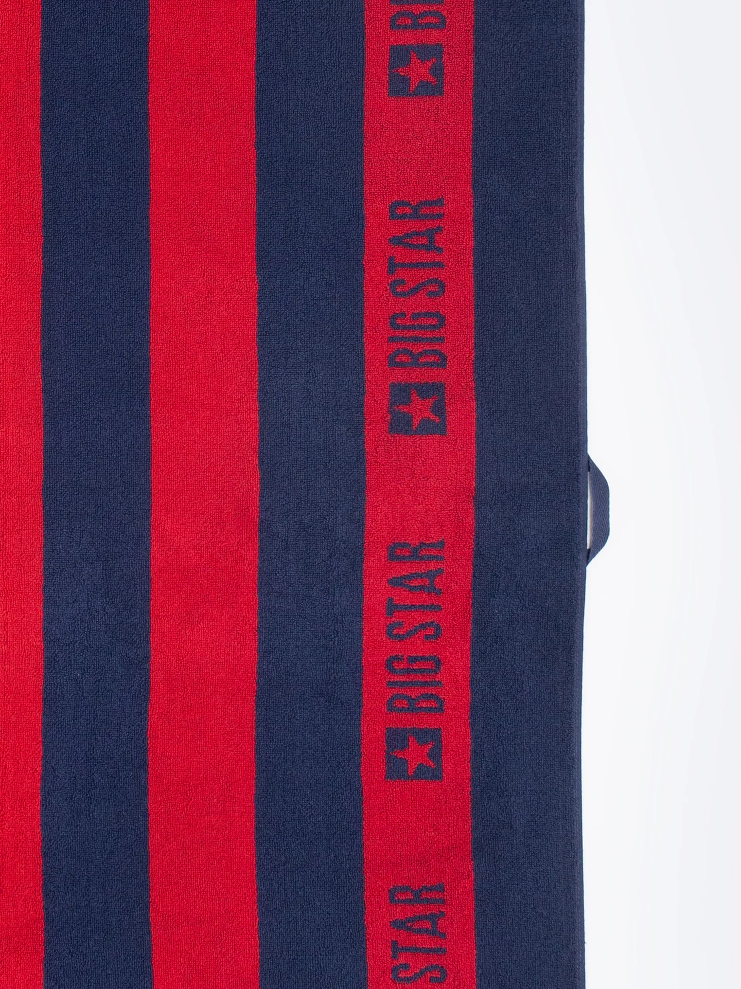 Ręcznik kąpielowy z logo BIG STAR czerwono-granatowy Mavian 403