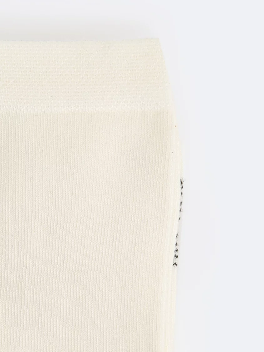 Skarpety damskie długie bambusowe białe Bambila 100