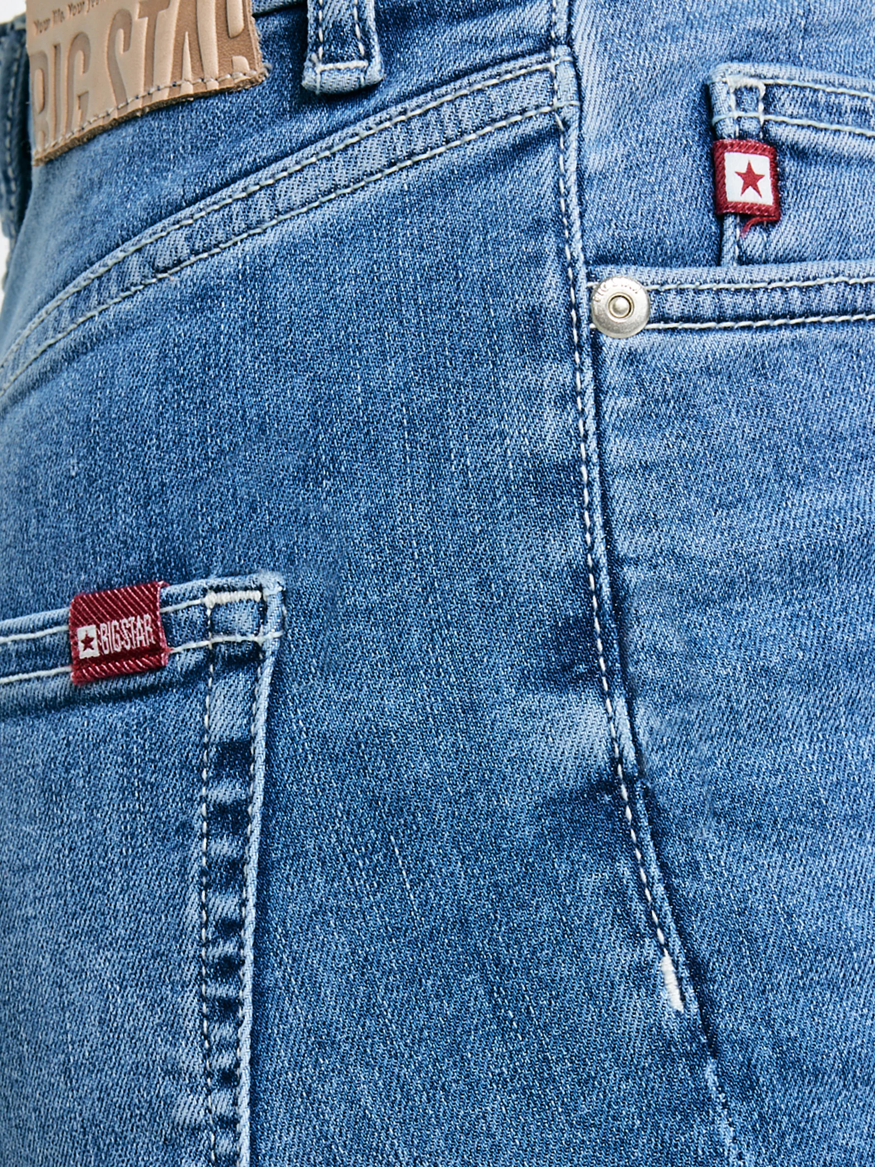 Jeansy damskie z rozszerzaną nogawką niebieskie Clara Flare 135