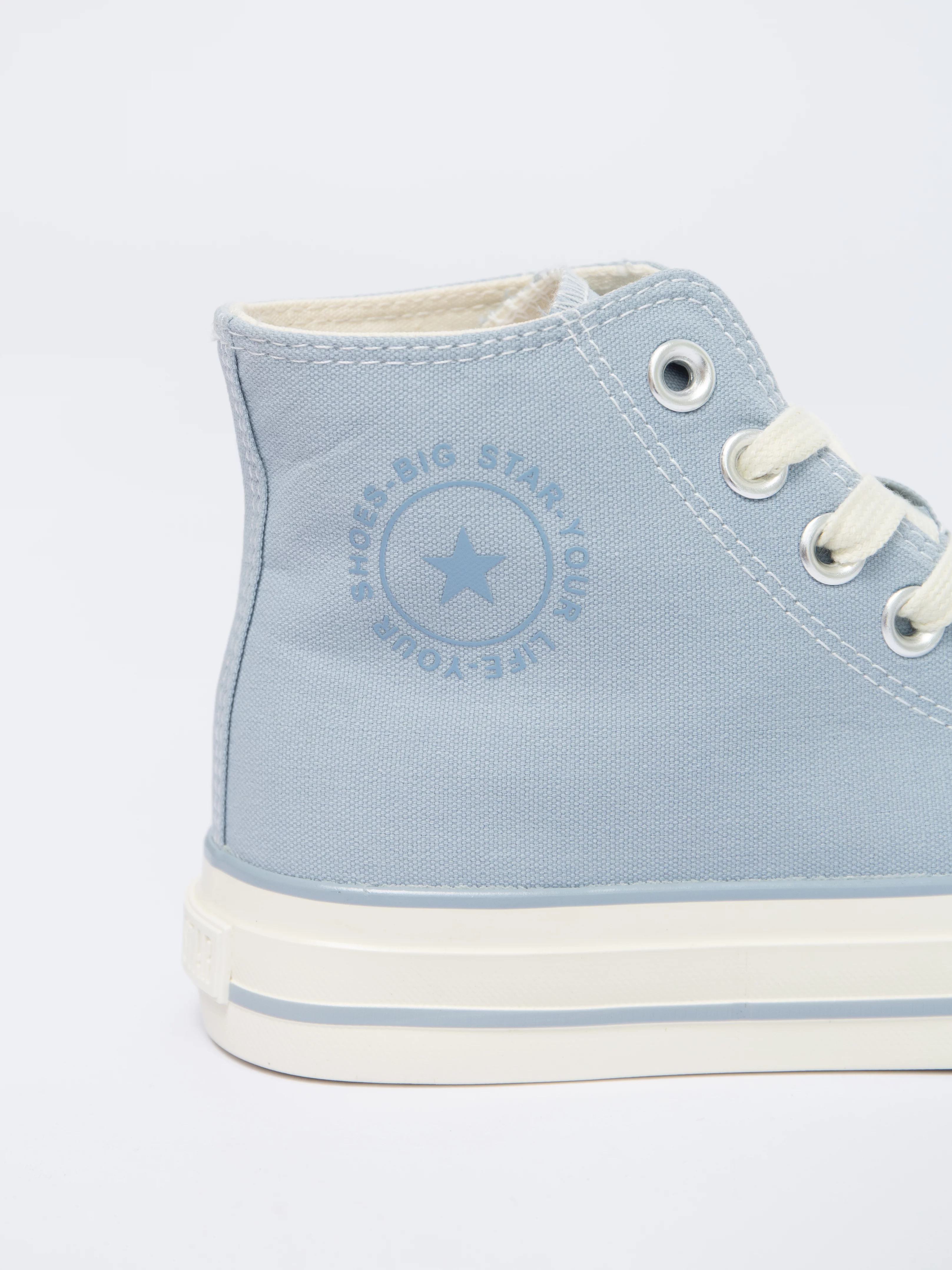 Trampki damskie wysokie błękitne NN274279 400