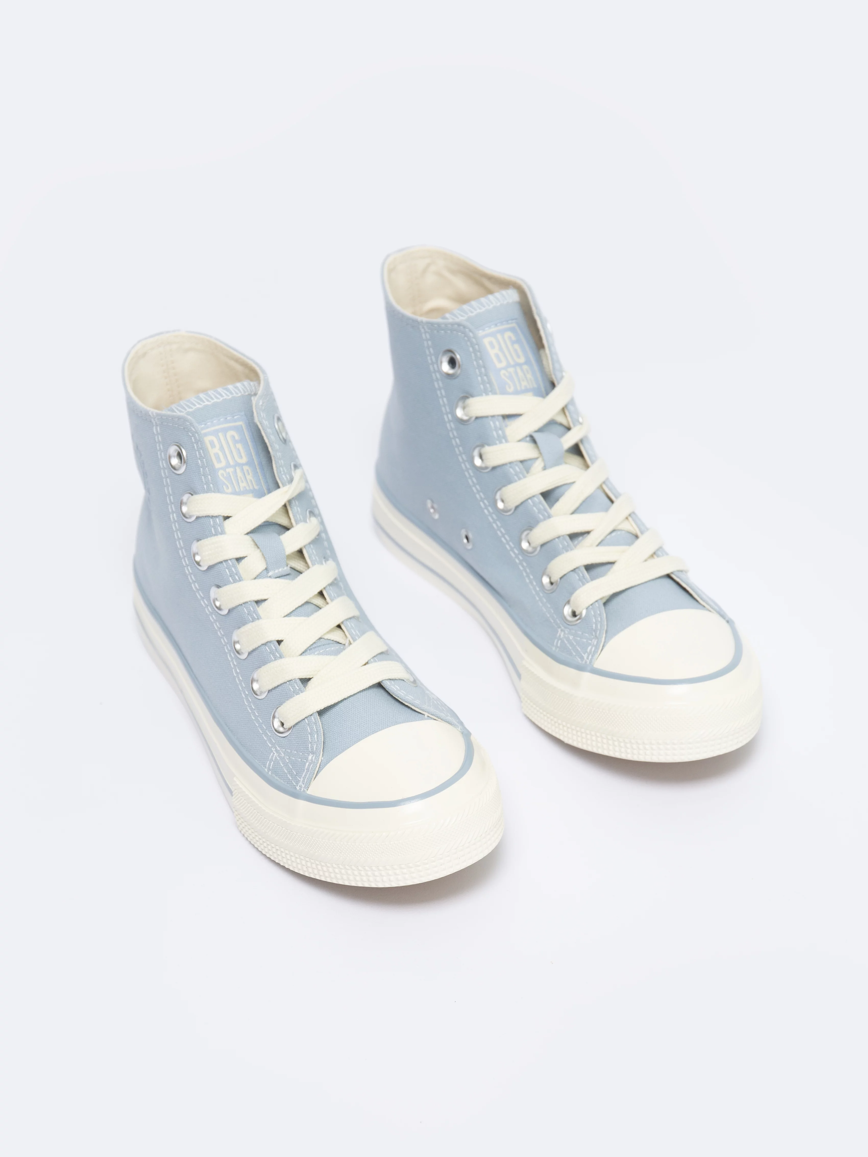 Trampki damskie wysokie błękitne NN274279 400