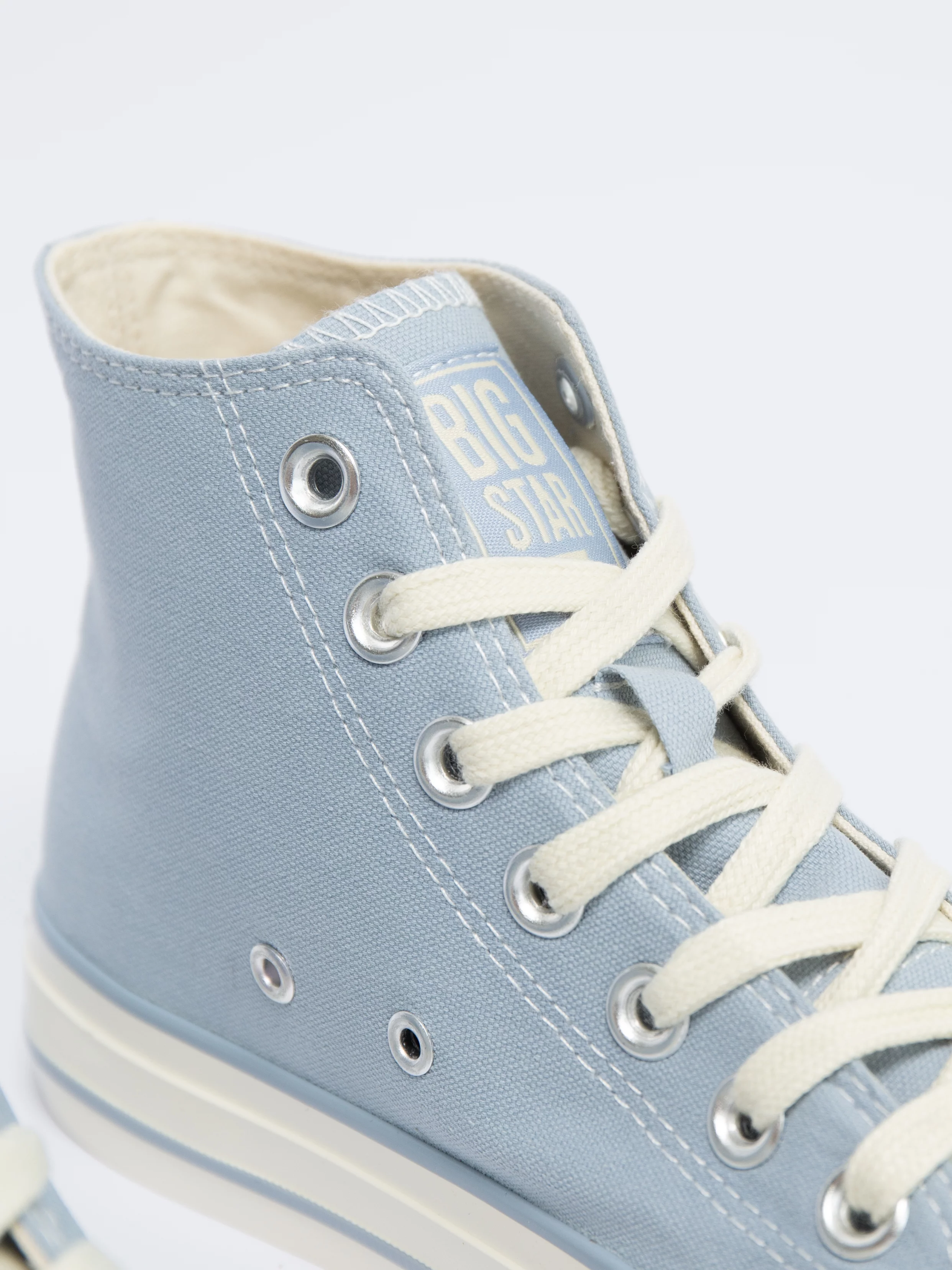 Trampki damskie wysokie błękitne NN274279 400