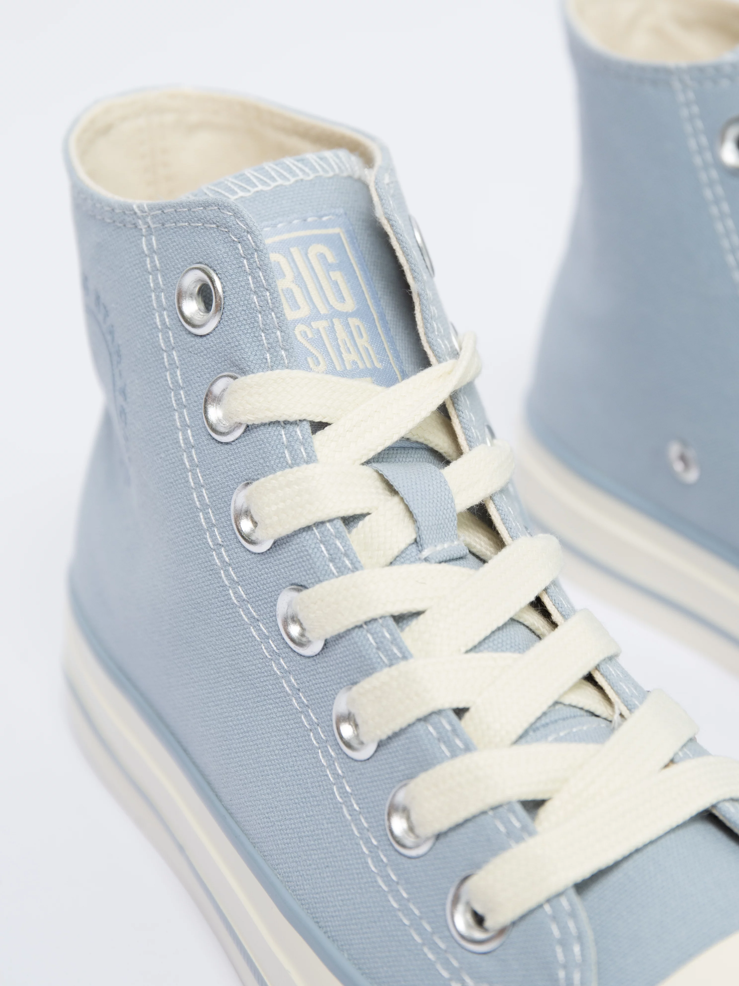 Trampki damskie wysokie błękitne NN274279 400