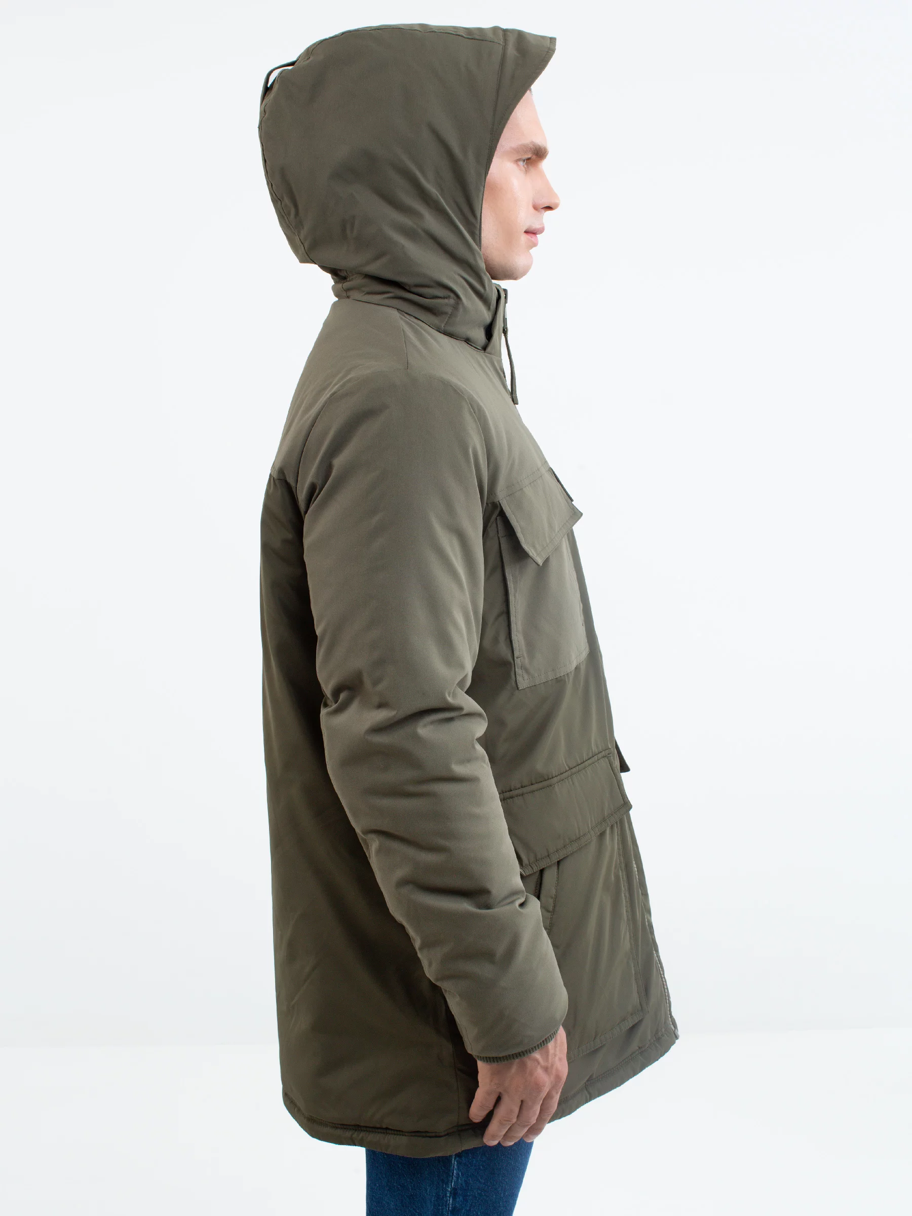 Kurtka męska parka zielona Leonius 303