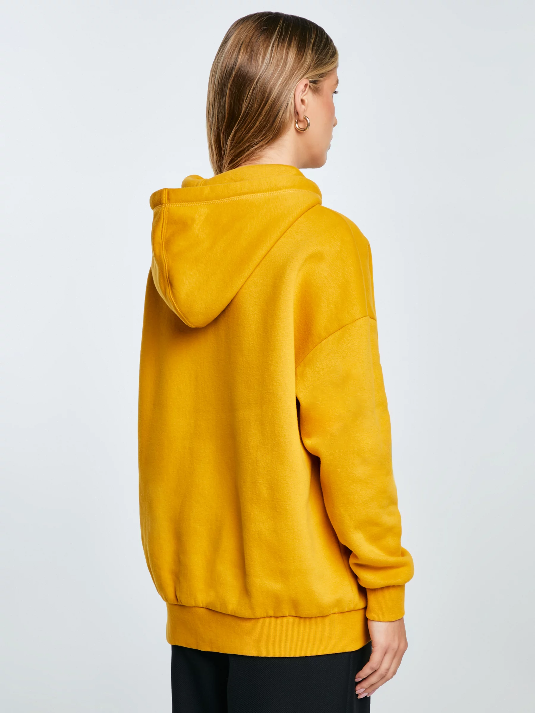 Bluza damska z kapturem z logo BIG STAR żółta Rubialsa 203