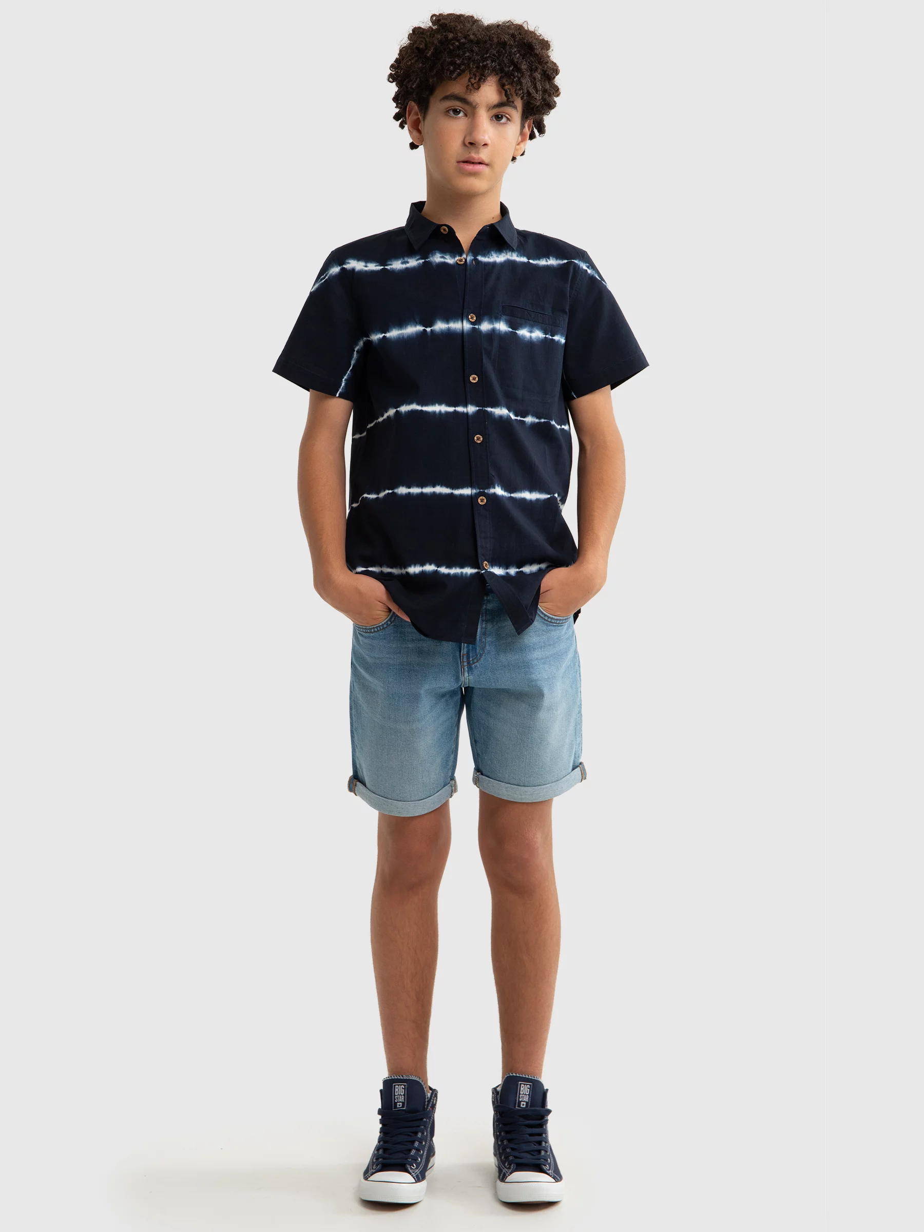 Koszula chłopięca granatowa Maris 403