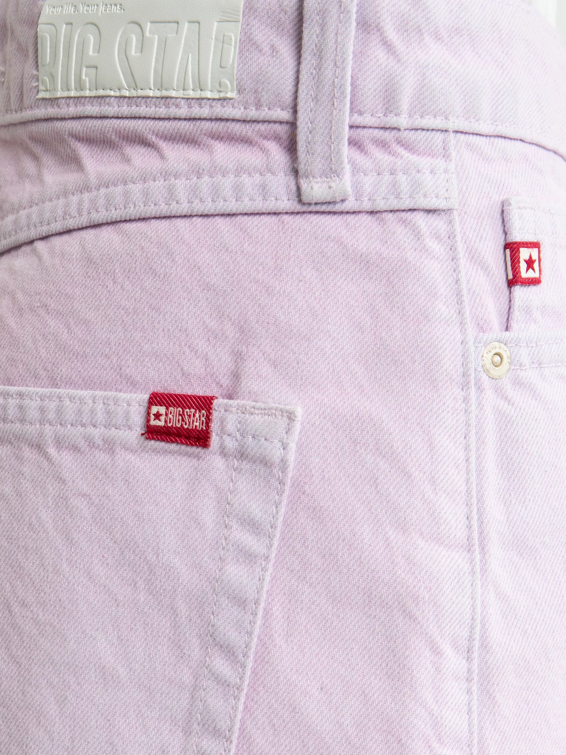 Szorty damskie jeansowe fioletowe Katie 850