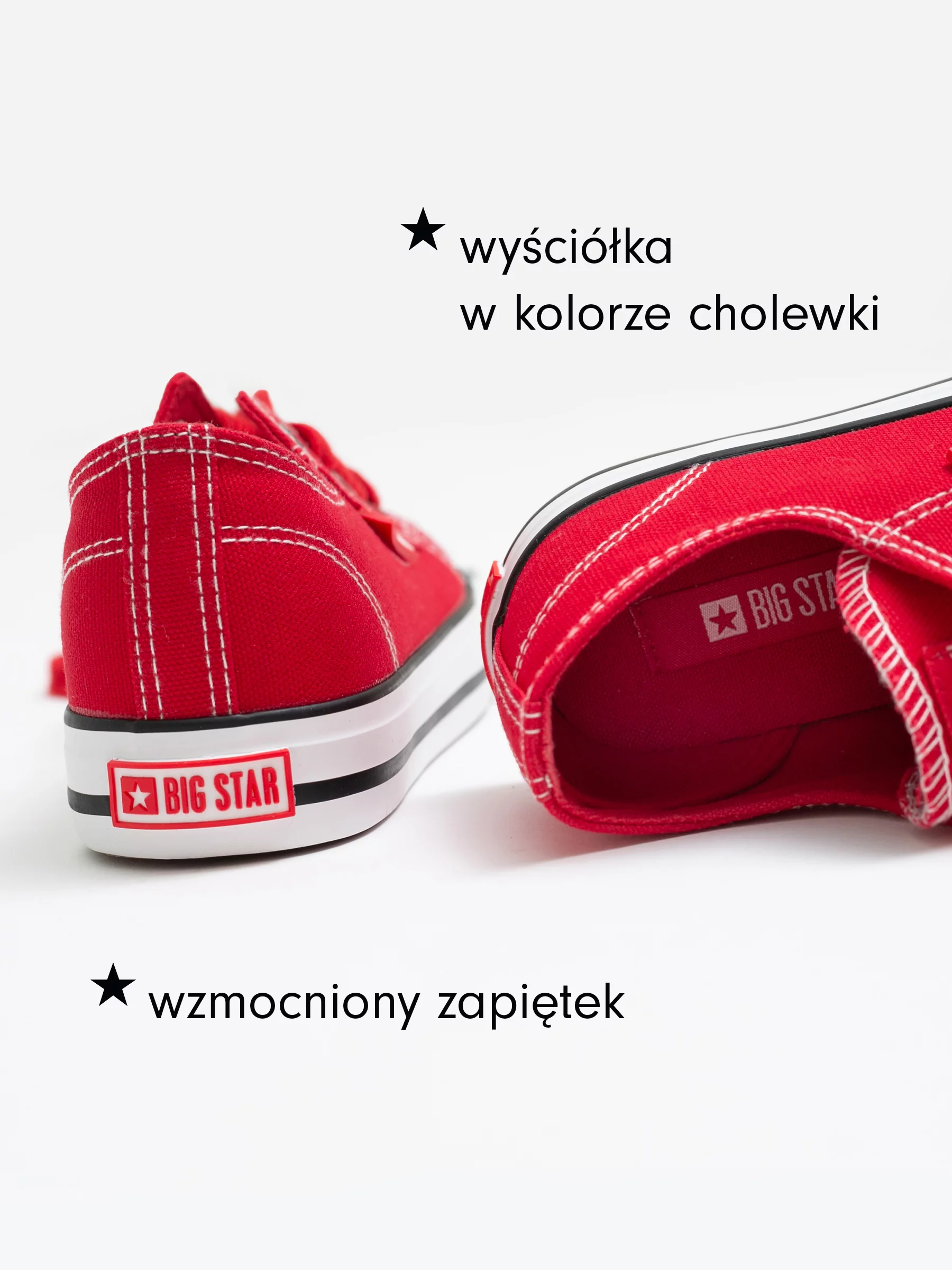 Trampki dziecięce czerwone JJ374402 603