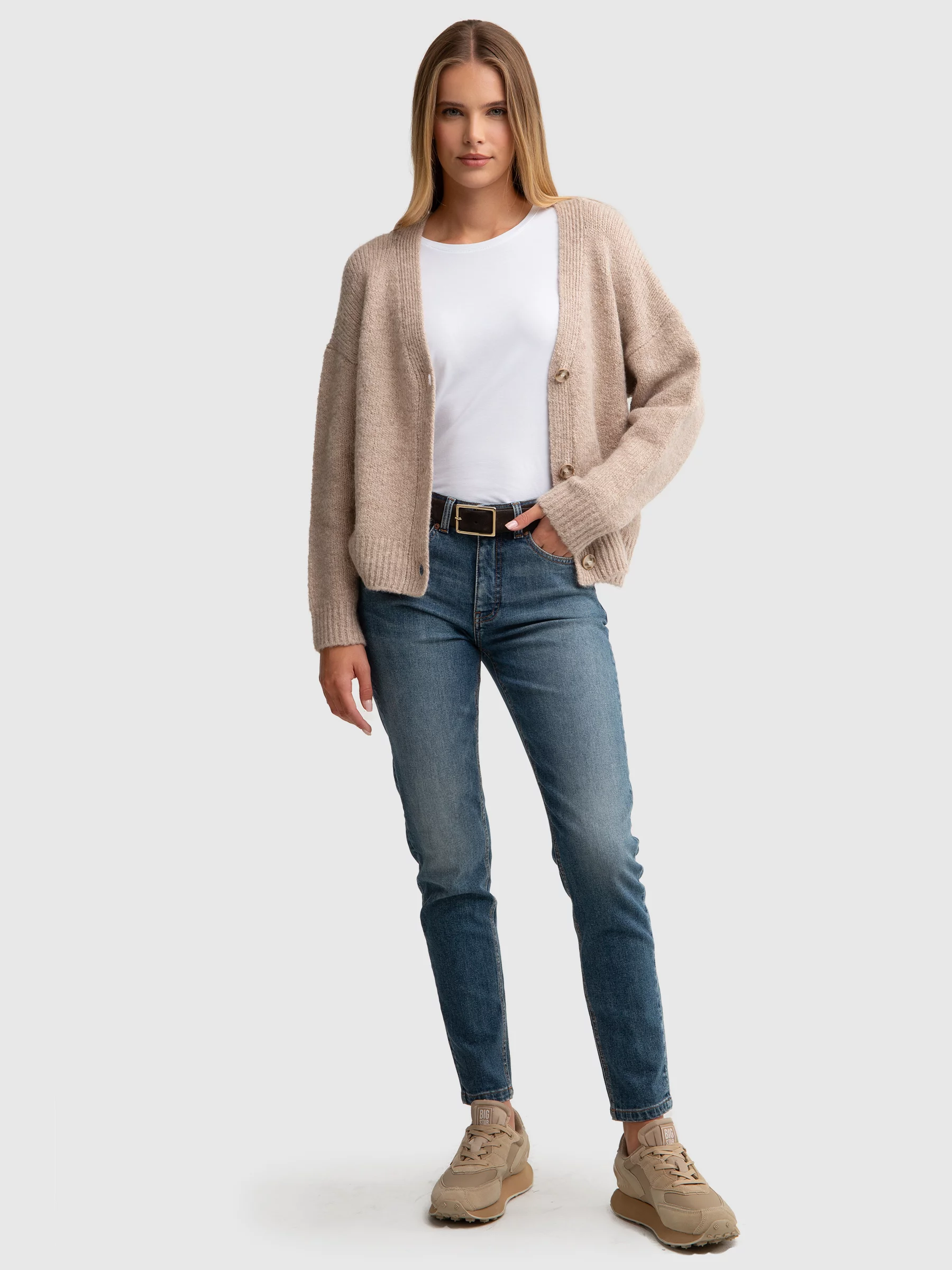 Jeansy damskie ciemnoniebieskie Maggie 494