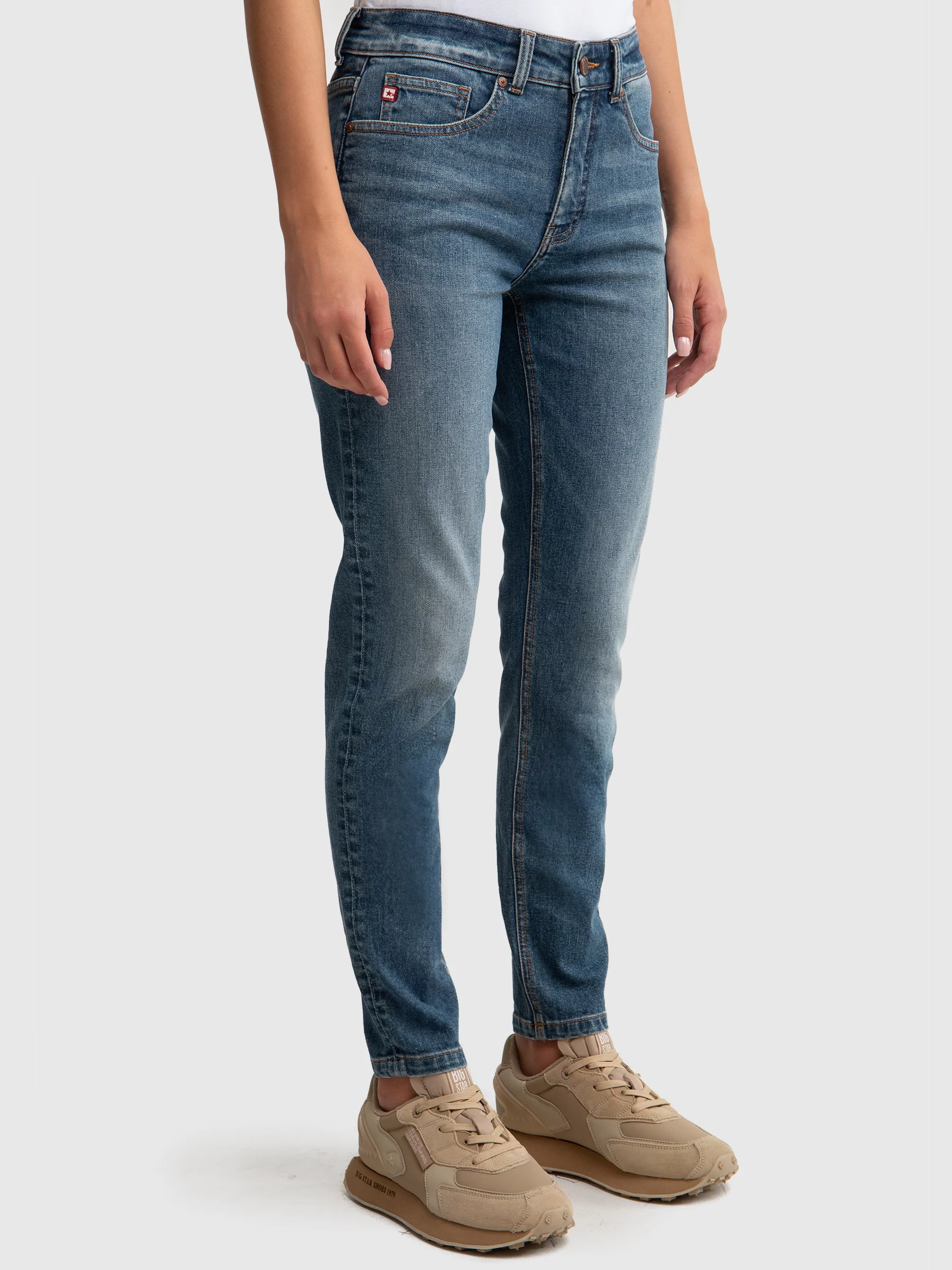 Jeansy damskie ciemnoniebieskie Maggie 494