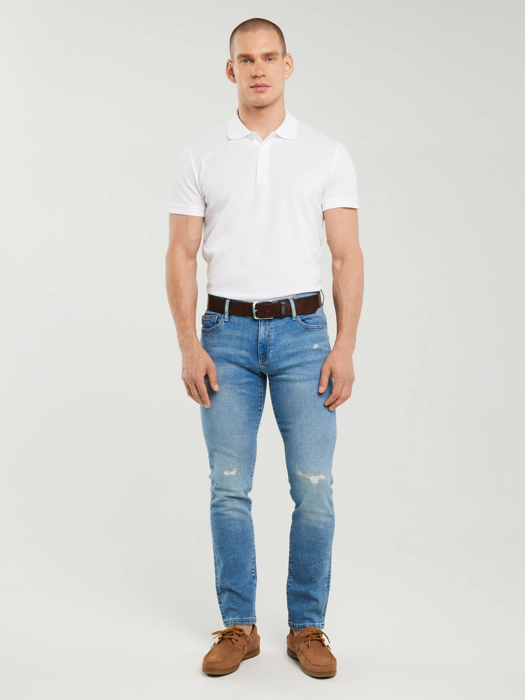 Jeansy damskie super skinny niebieskie Destiny 358