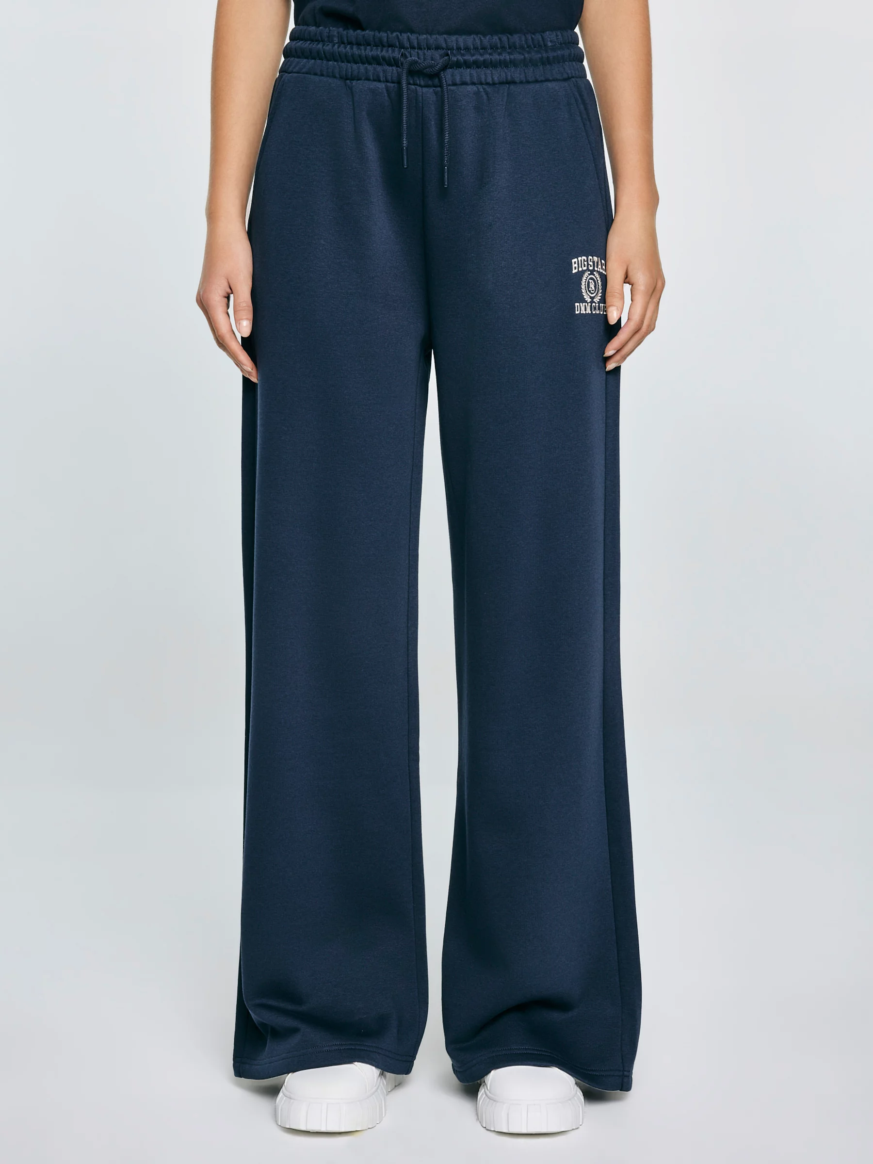 Spodnie damskie dresowe wide granatowe Madelinap 403