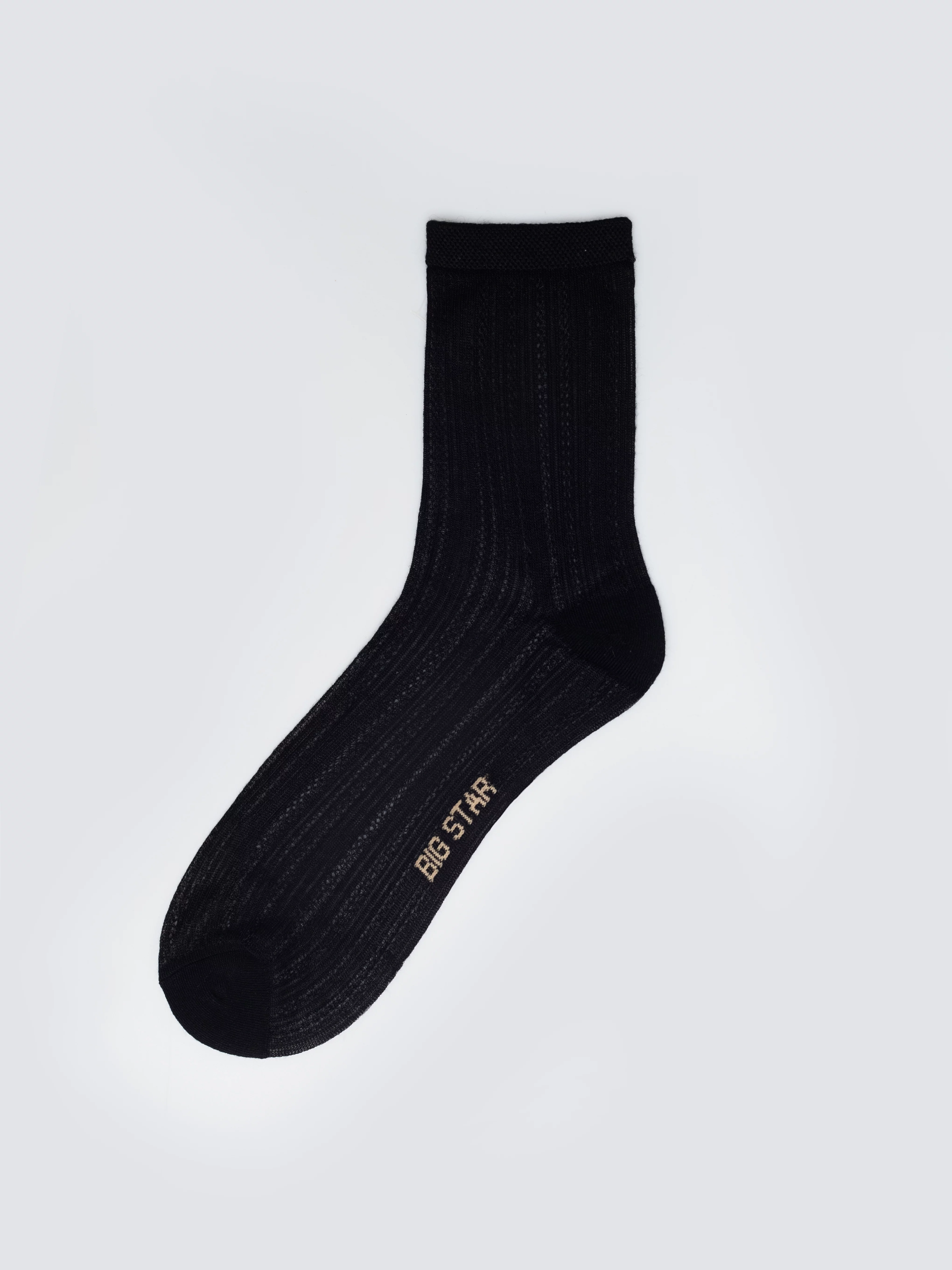 Skarpety damskie ażurowe z wizkozy czarne Holy 906