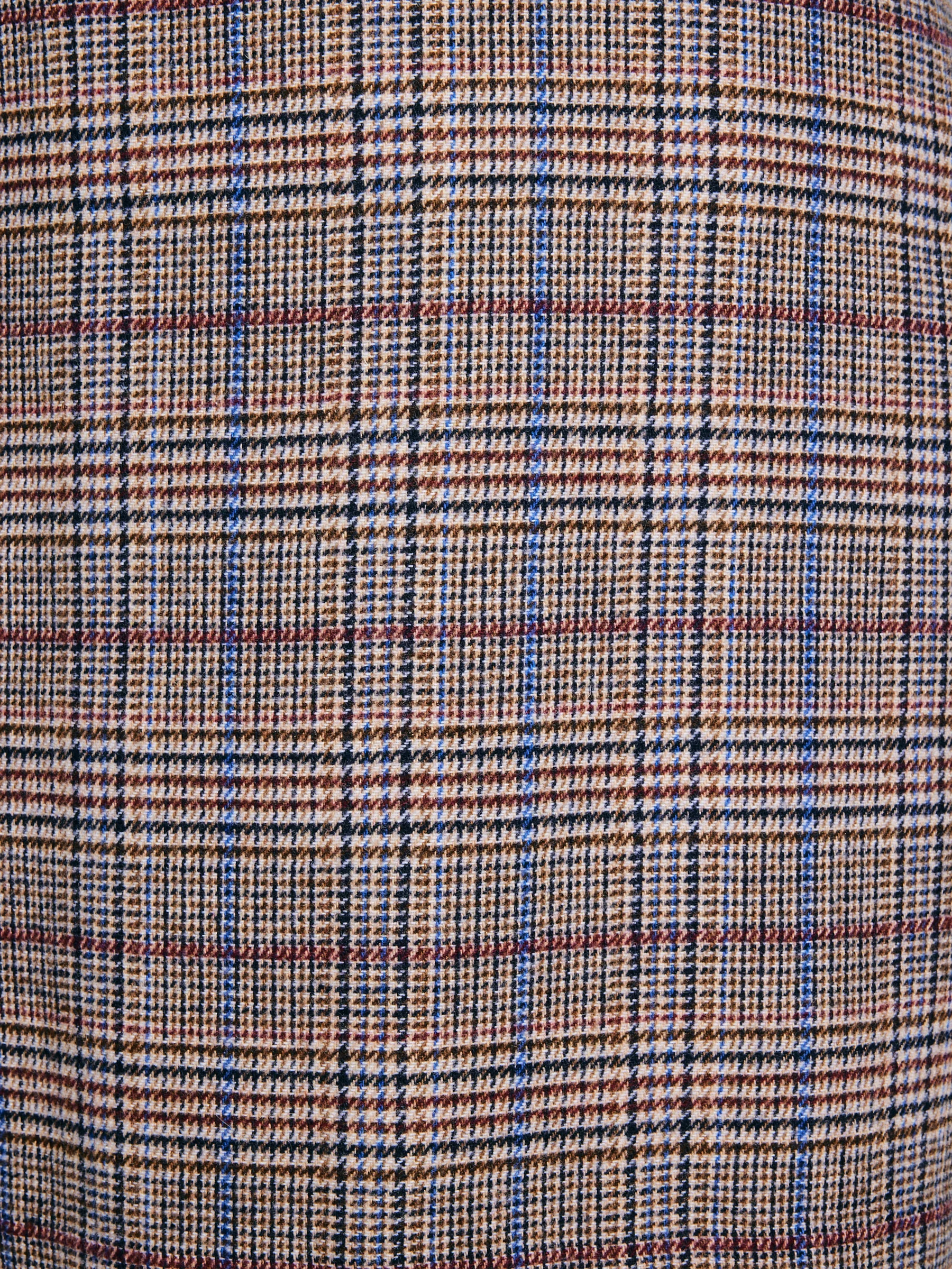 Spódnica damska mini z dodatkiem wełny w kratę Linneti 000