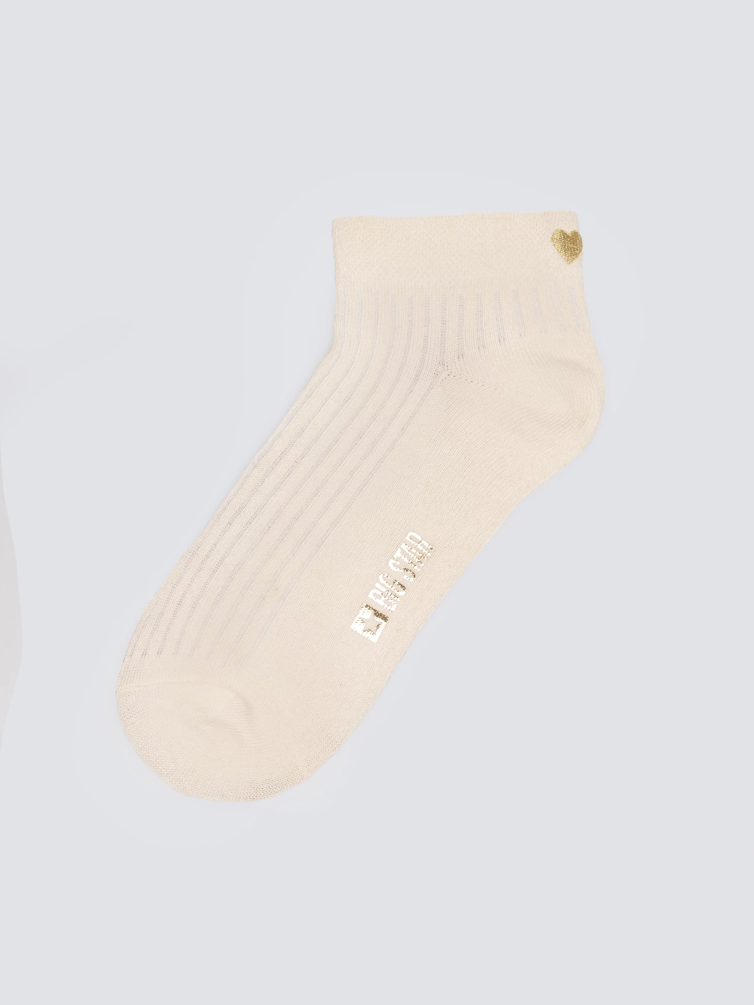 Stopki damskie prążkowane kremowe Sofi 102