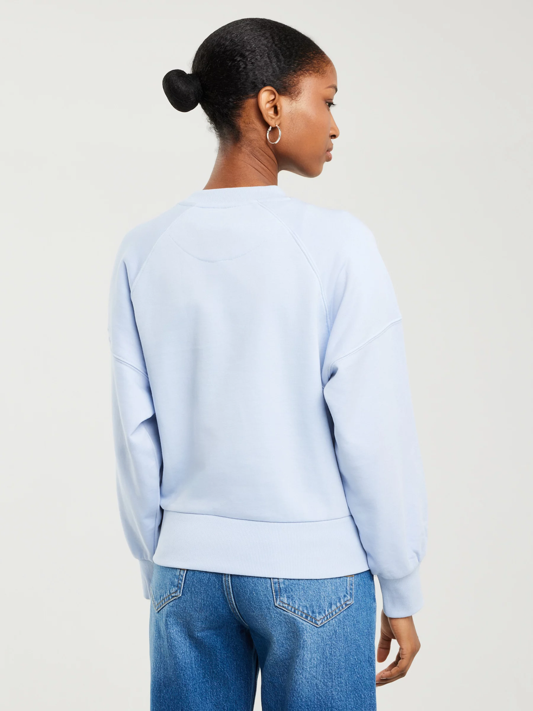 Bluza damska z nadrukiem 3d niebieska Jean 400