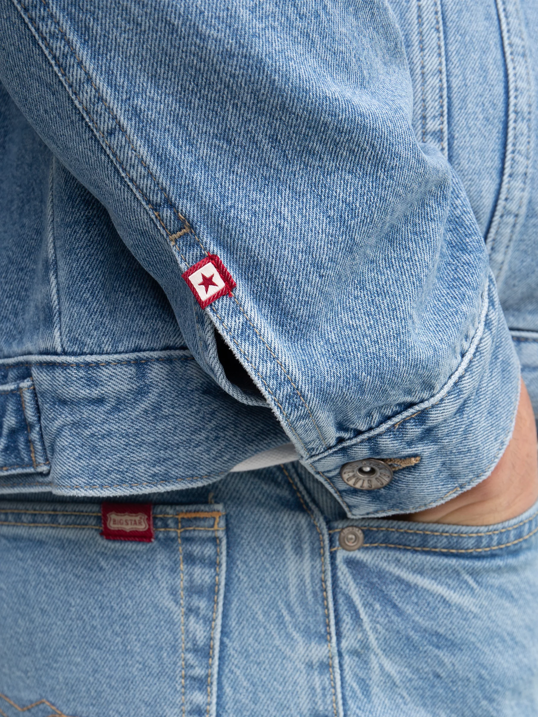 Kurtka męska jeansowa jasnoniebieska Charlie 134