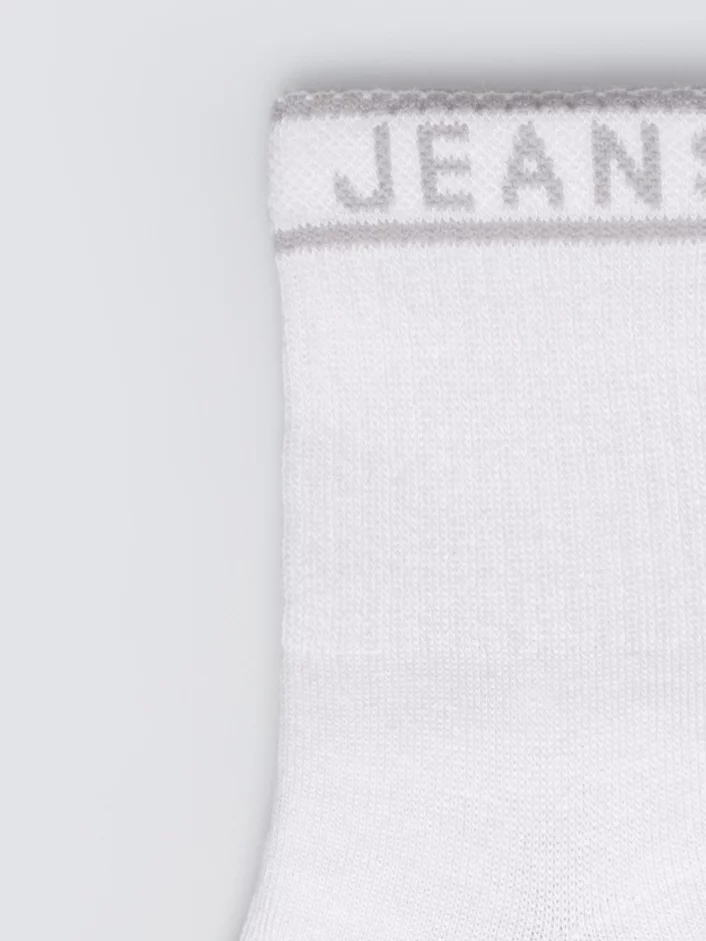 Skarpety damskie długie białe Bordi 101