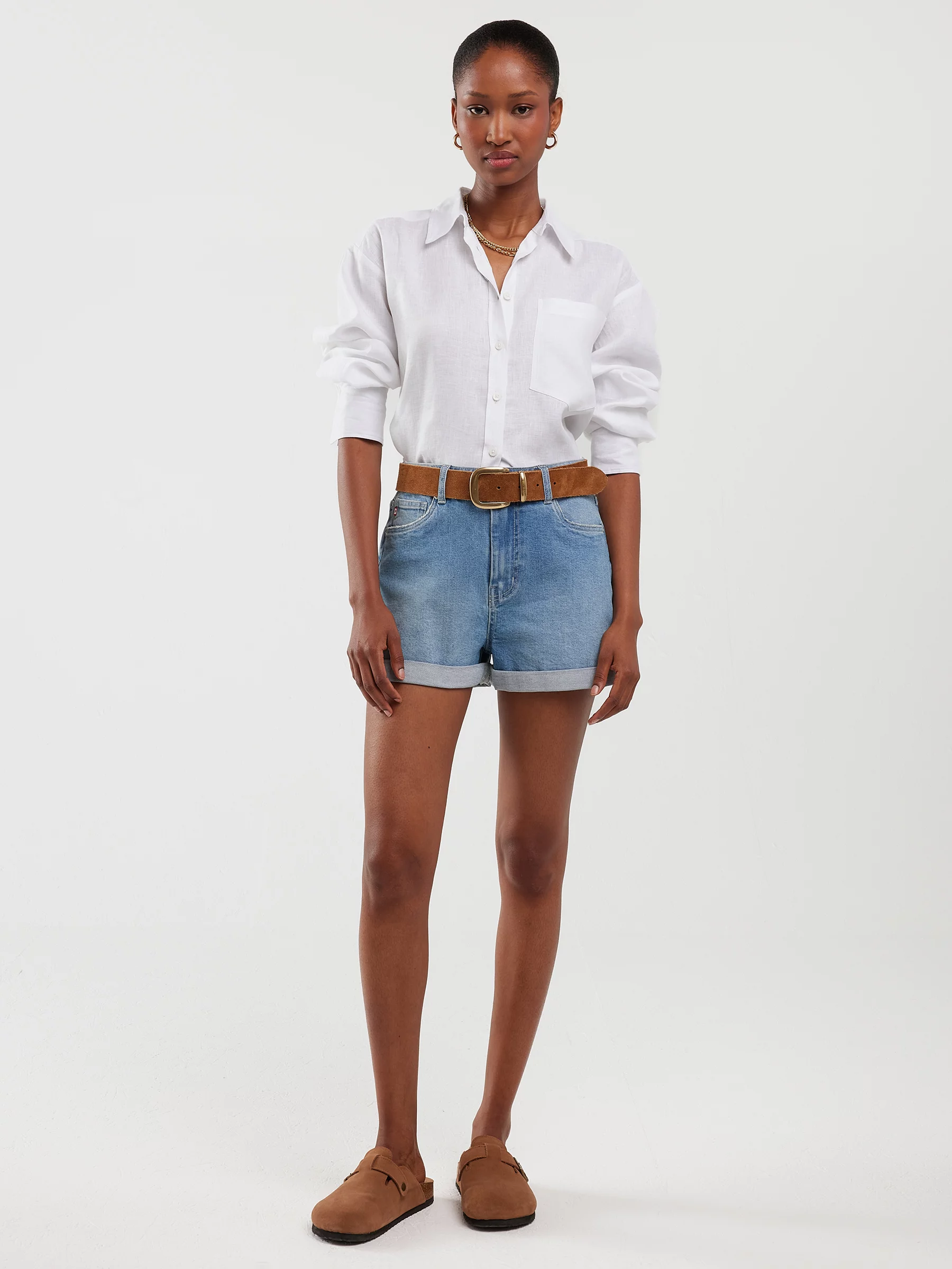 Szorty damskie jeansowe niebieskie Ayako 498