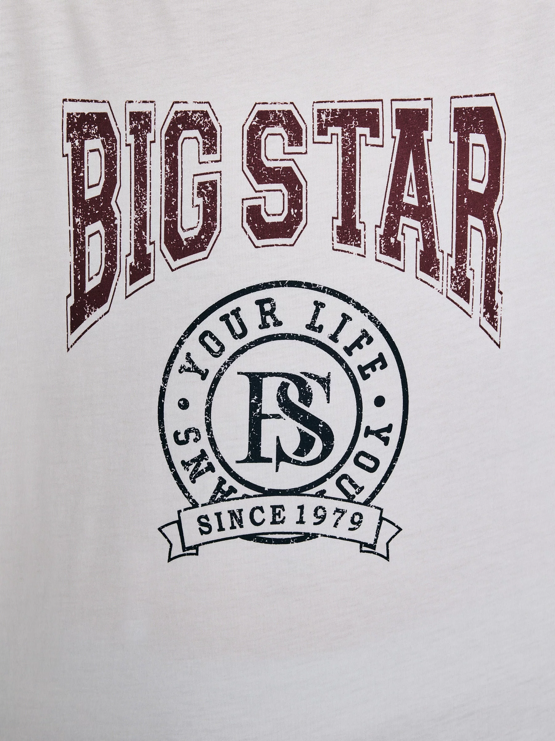 Koszulka chłopięca z nadrukiem biała Mauter 100