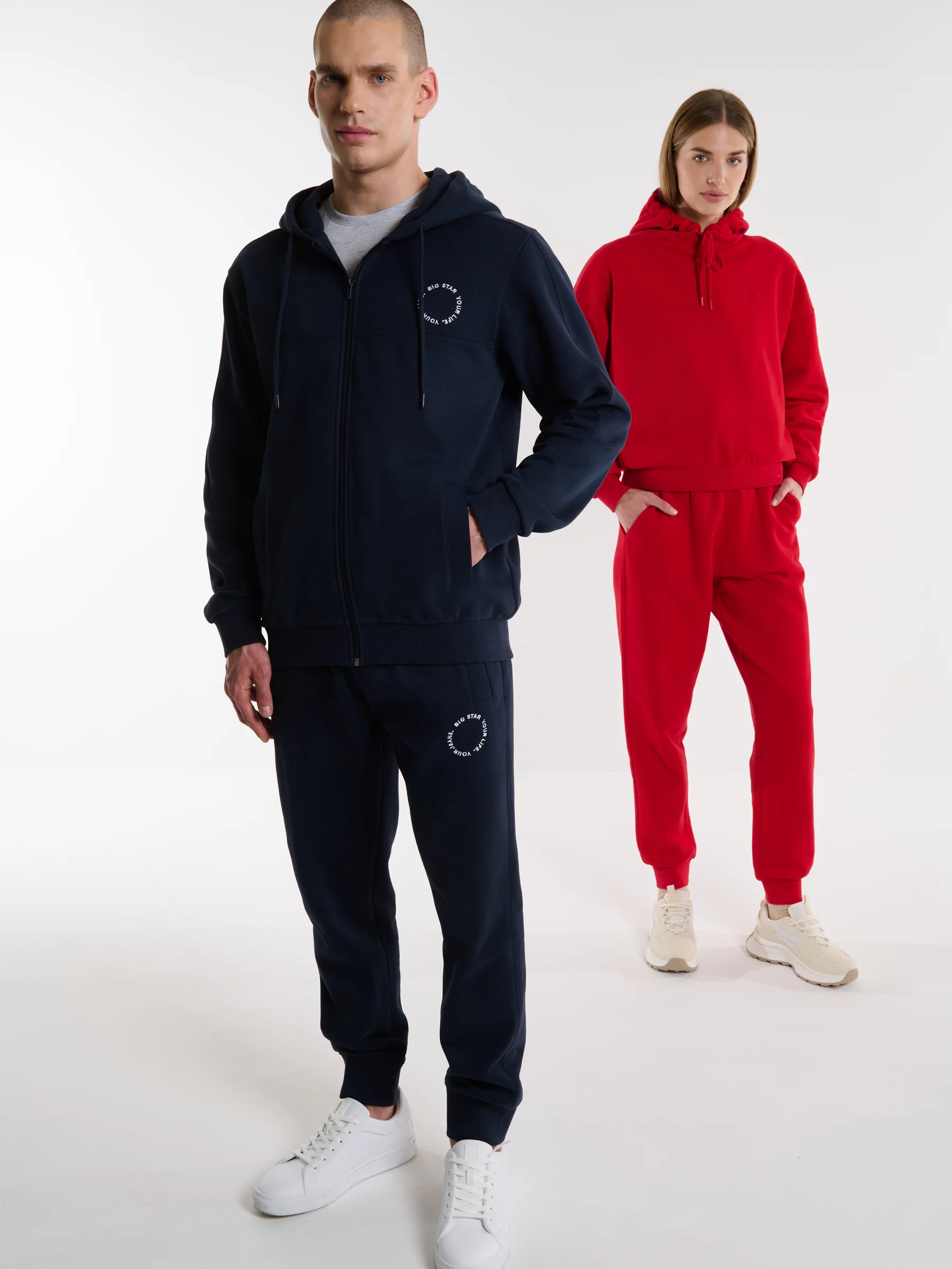 Bluza męska z kapturem granatowa Ajron 403/ Kersyn 403