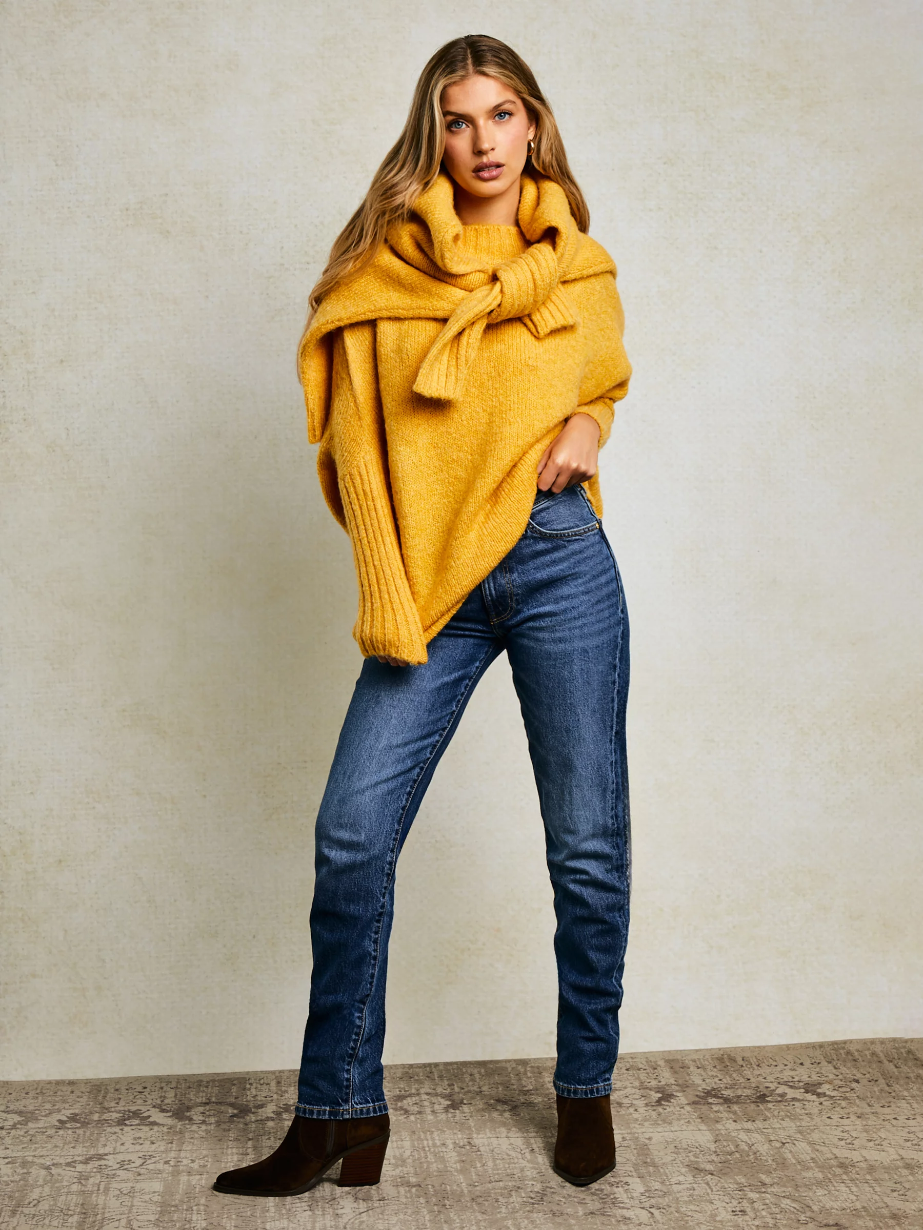 Jeansy damskie proste granatowe Charlotte 570