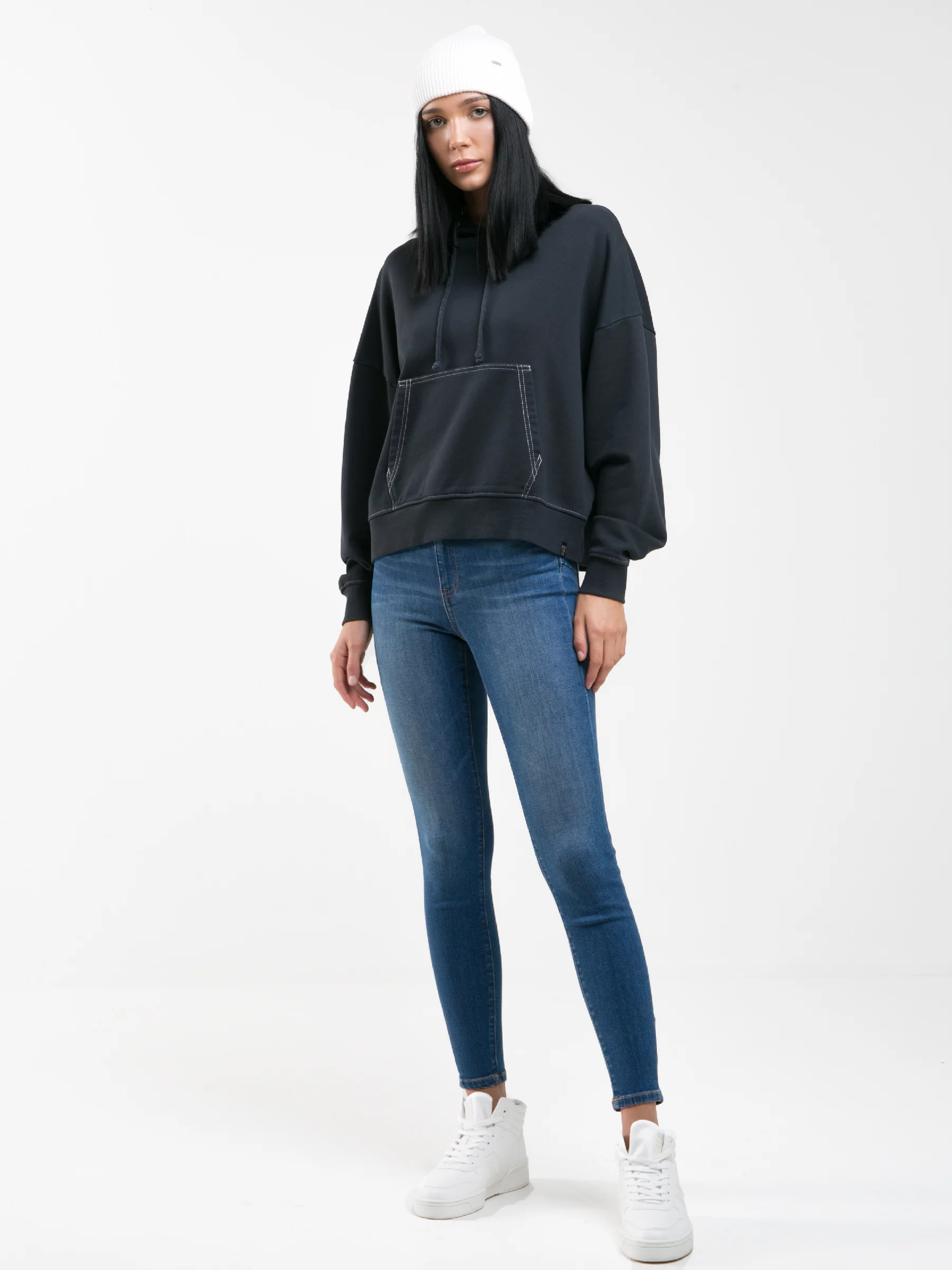 Jeansy damskie push up niebieskie Mariella High Waist 458