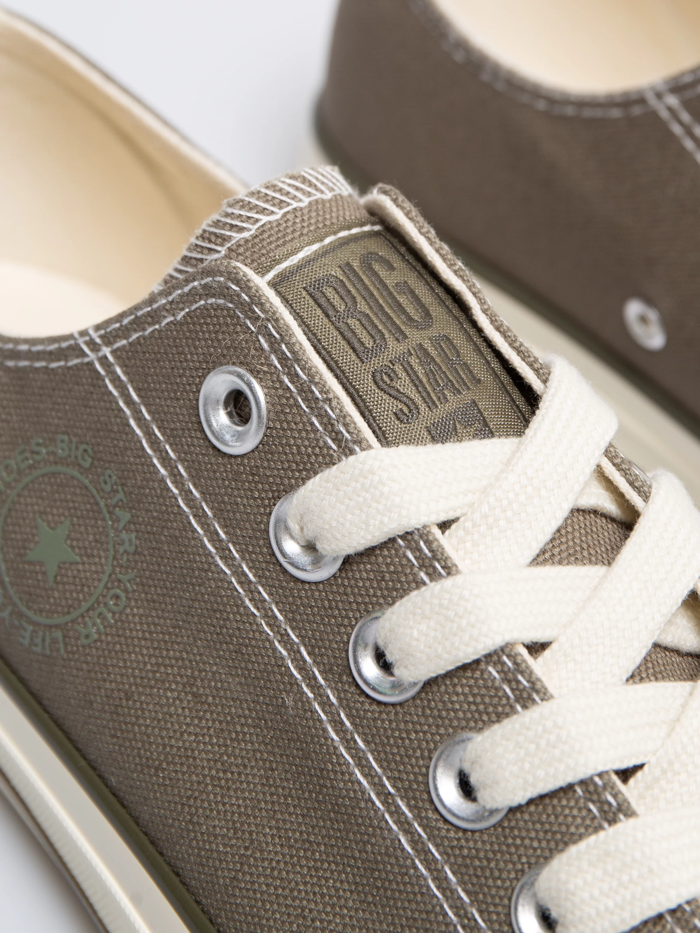 Trampki męskie niskie khaki RR174617 303