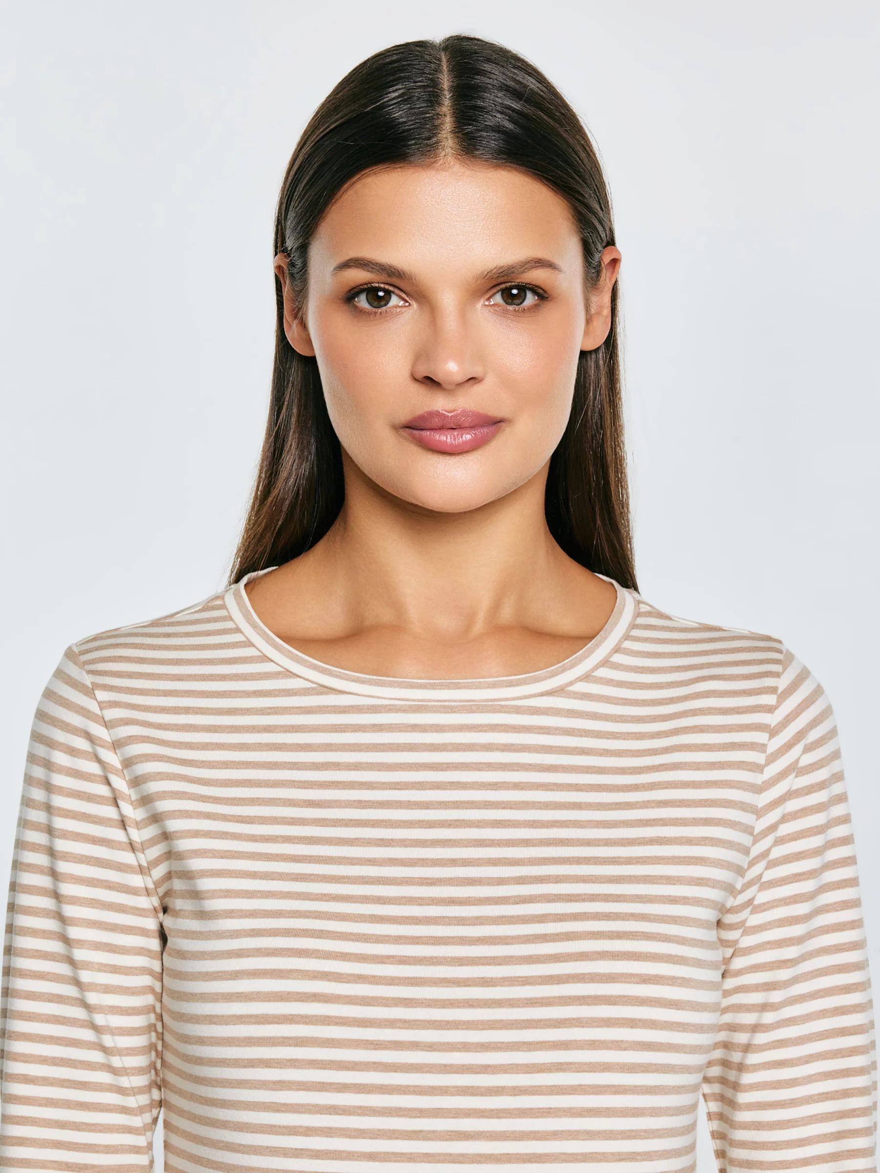 Bluzka damska w paski kremowa Vensa 103