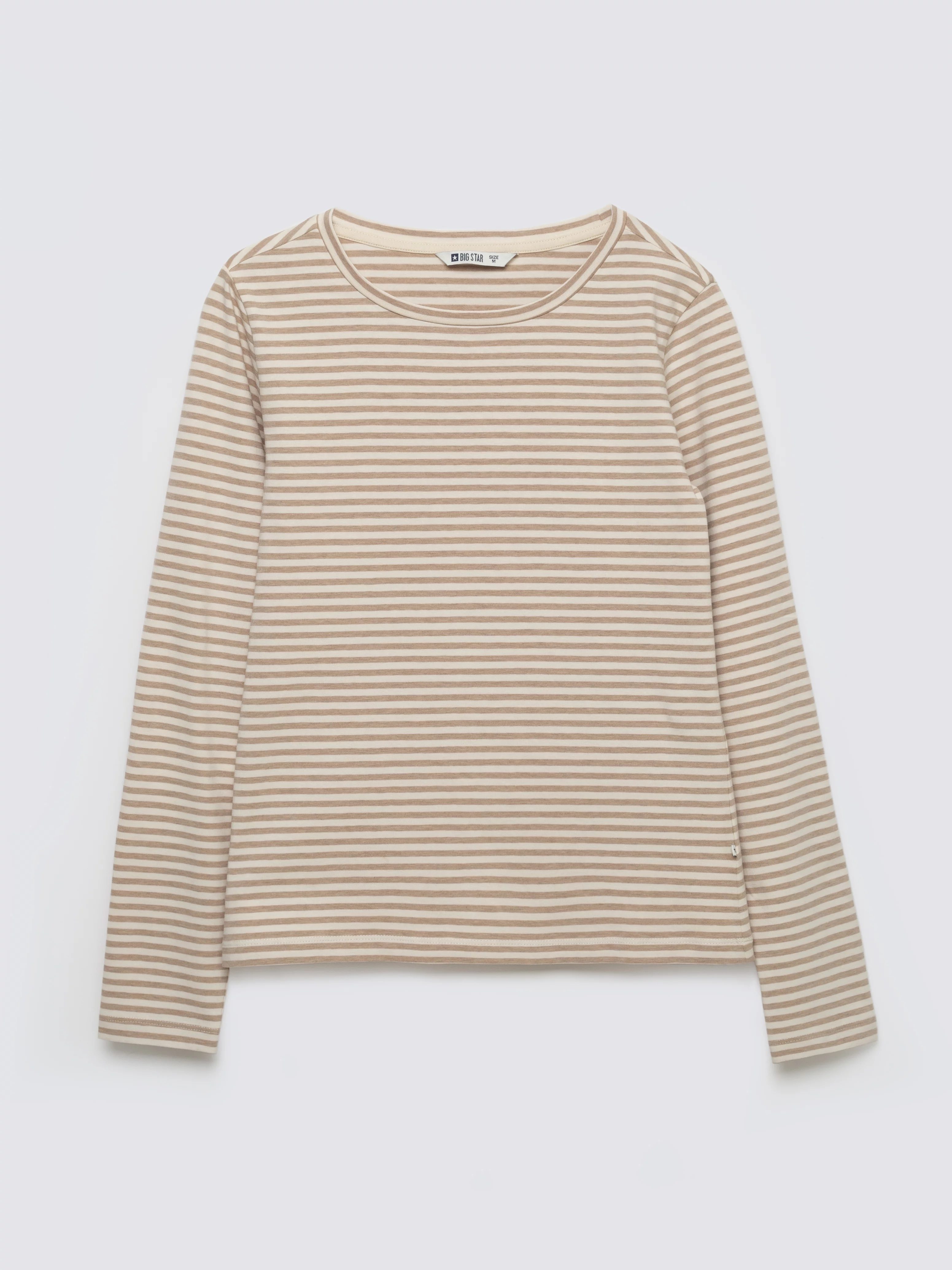 Bluzka damska w paski kremowa Vensa 103